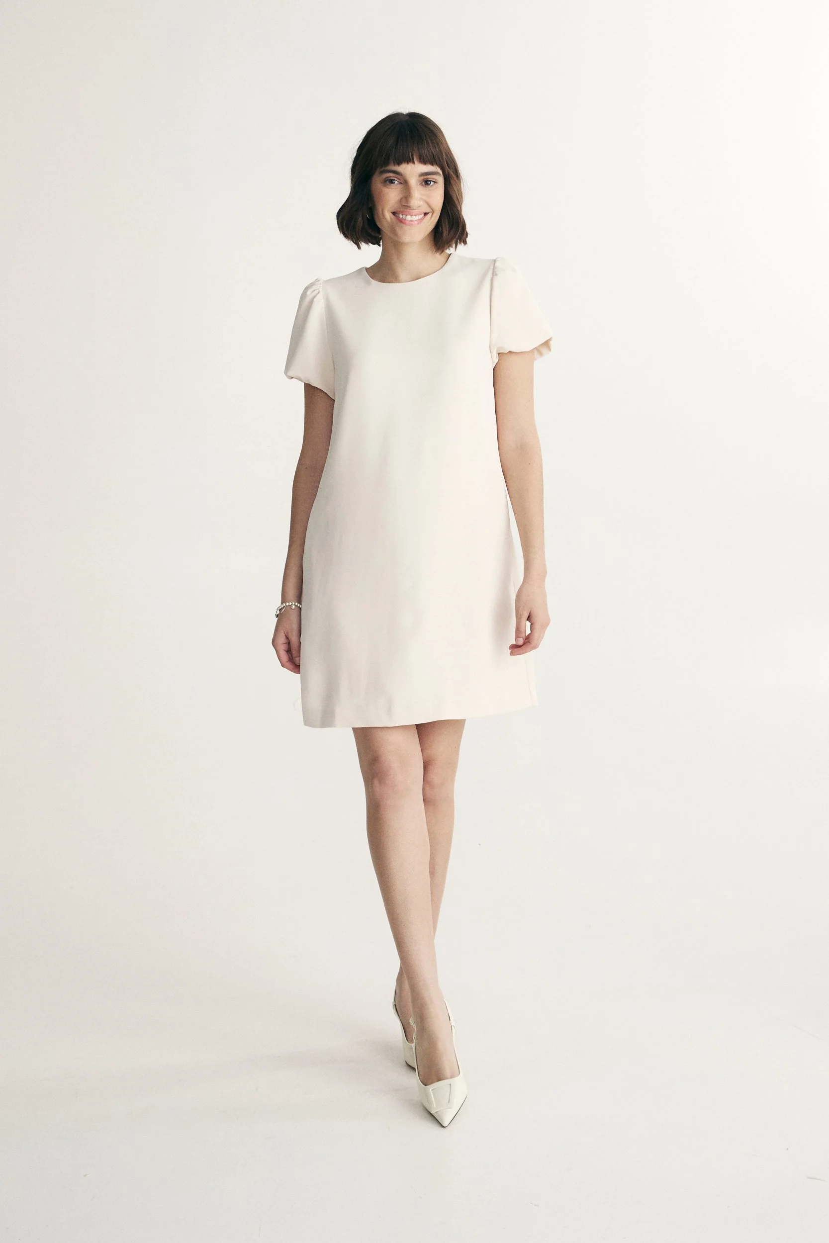 Puffy sleeve dress