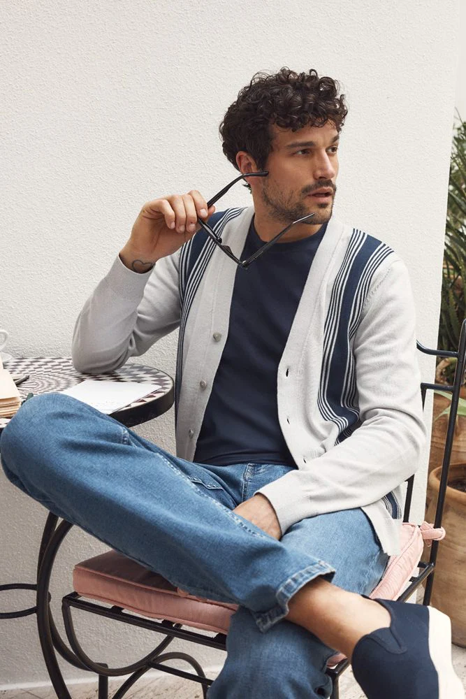 Retro stripes cardigan - Image 3