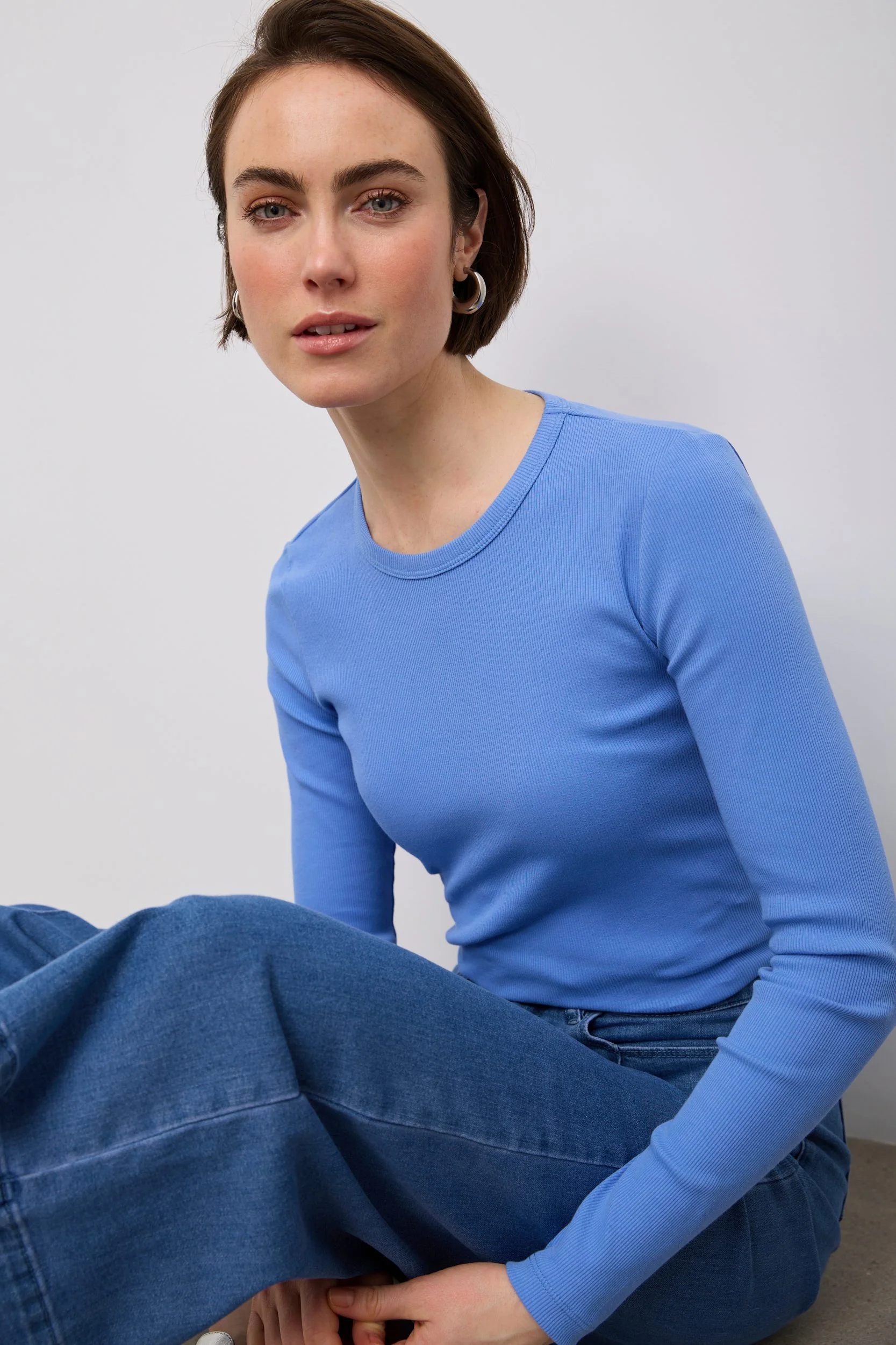 Ribbed long sleeve top - Image 2