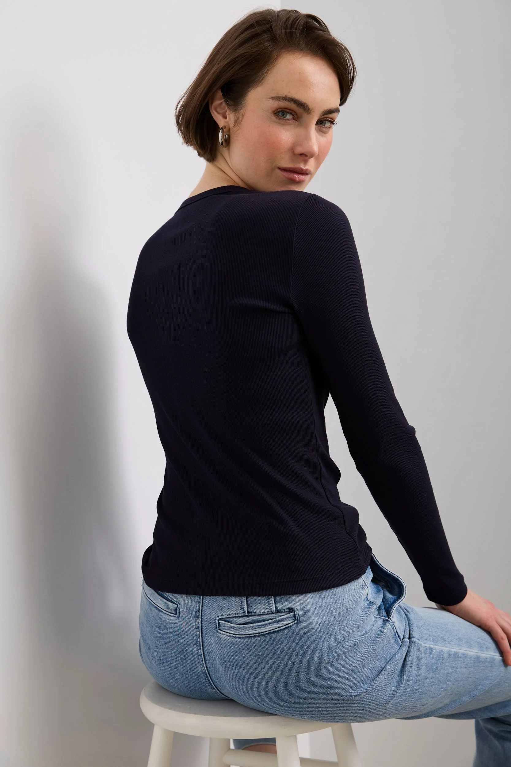 Ribbed long sleeve top - Image 7