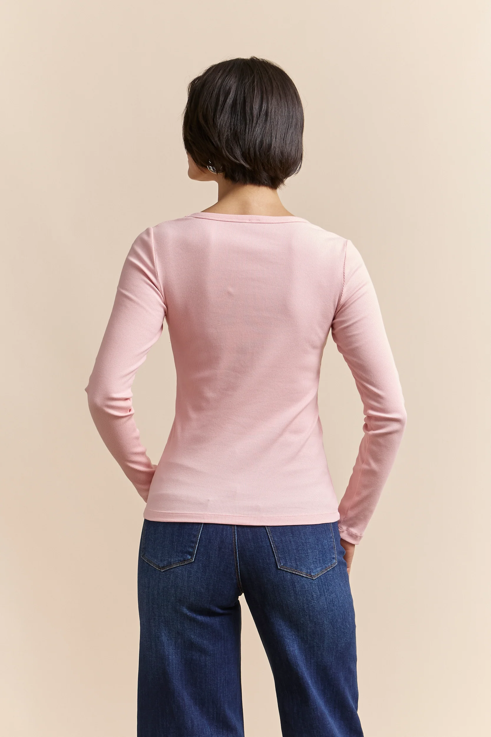 Ribbed long sleeves top - Image 10