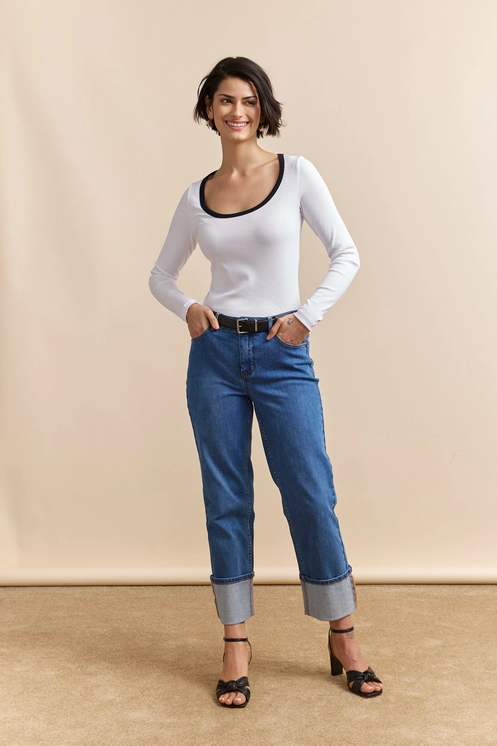 Ribbed long sleeves top - Image 5