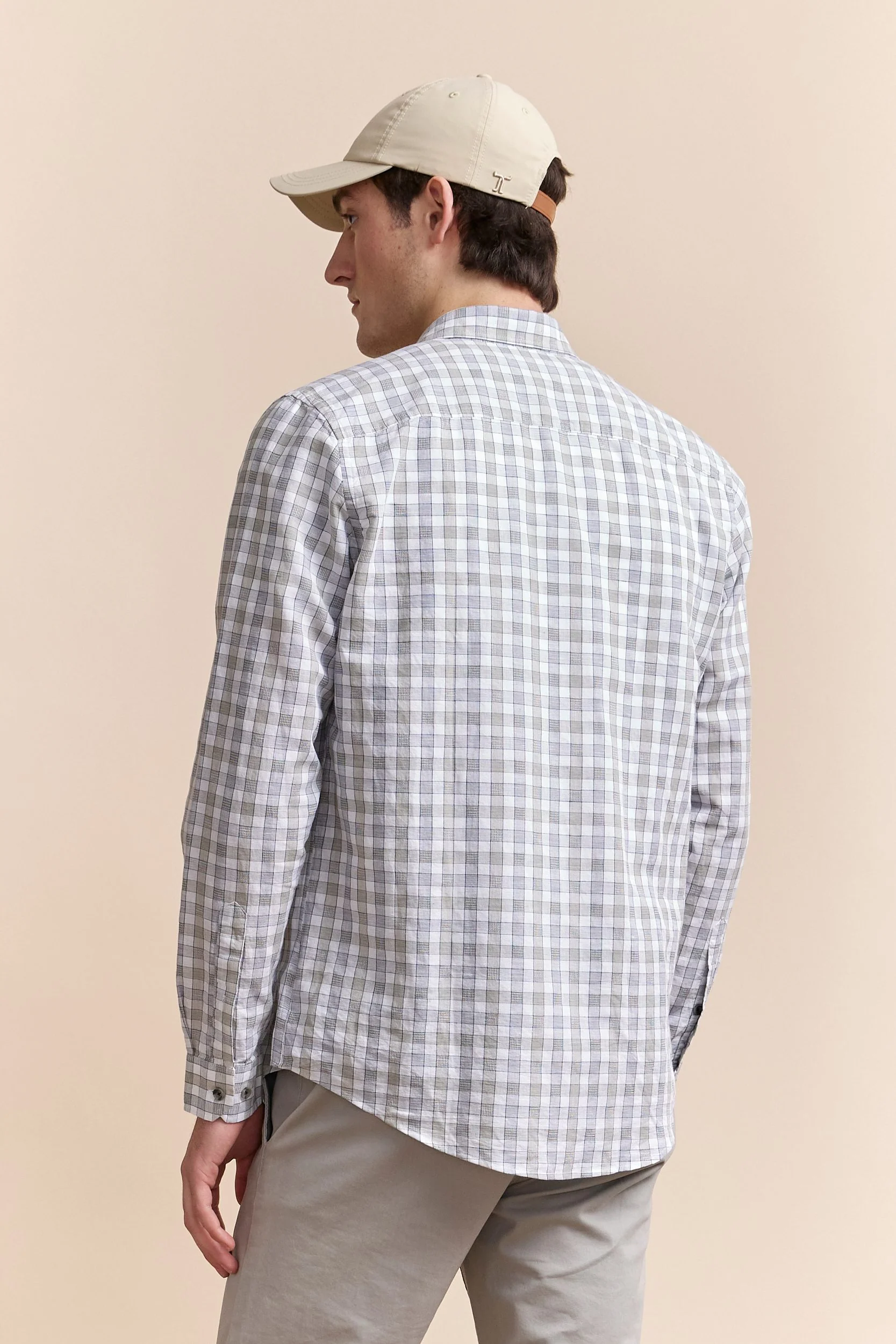 Semi-fitted check shirt - Image 2