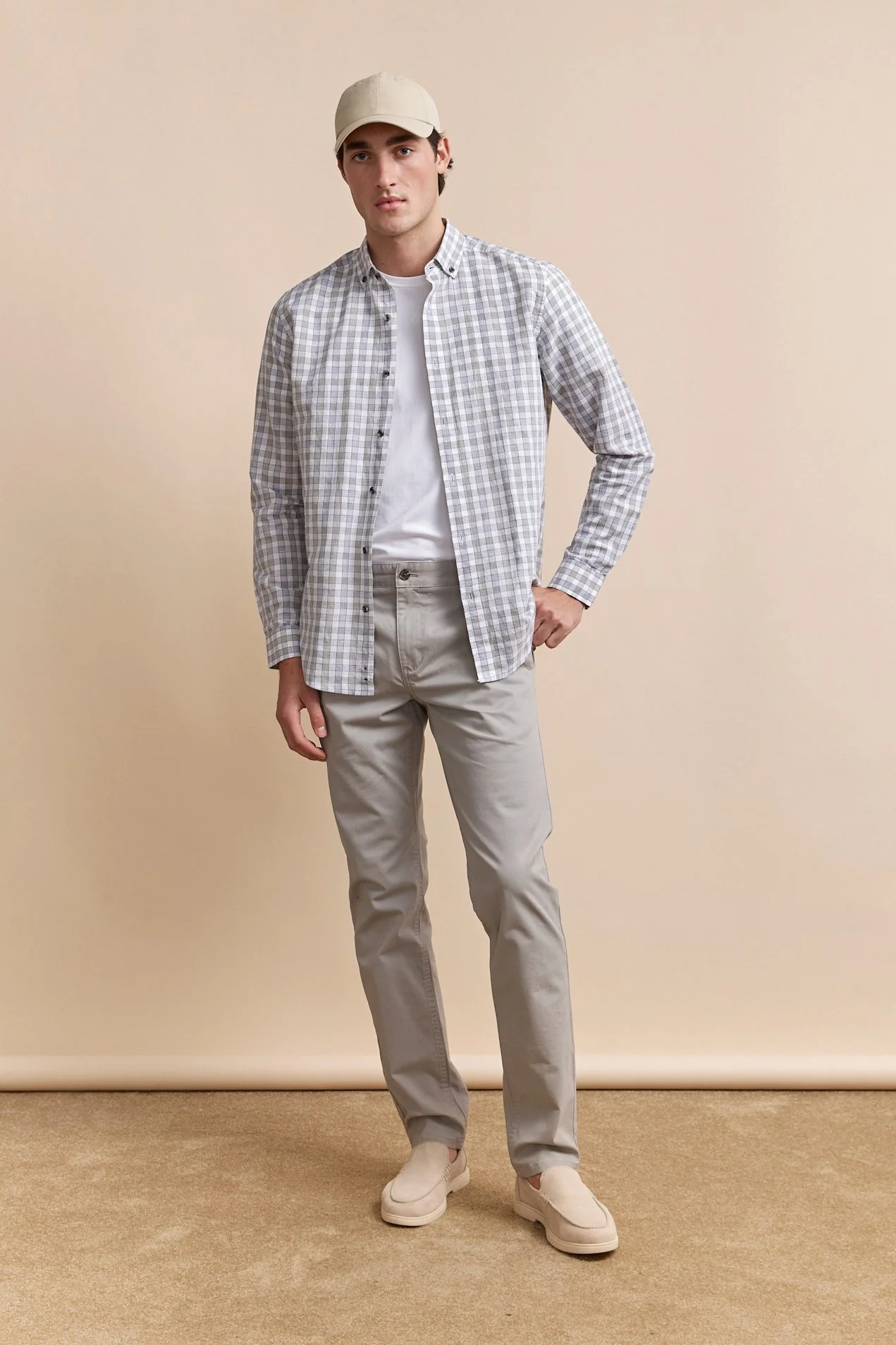 Semi-fitted check shirt - Image 4