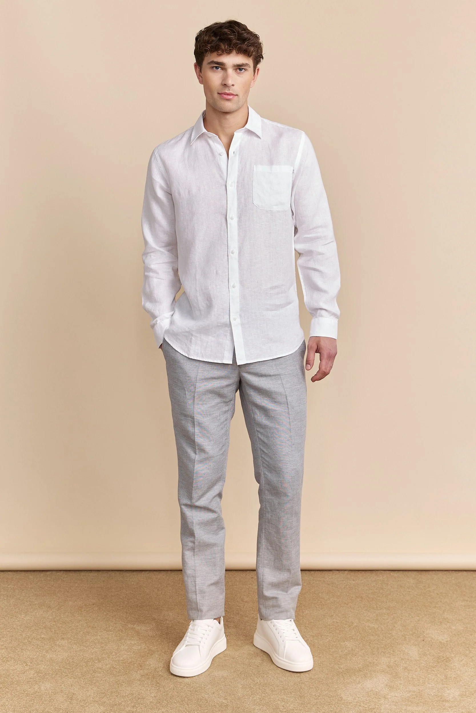 Semi-Fitted Linen shirt - Image 19