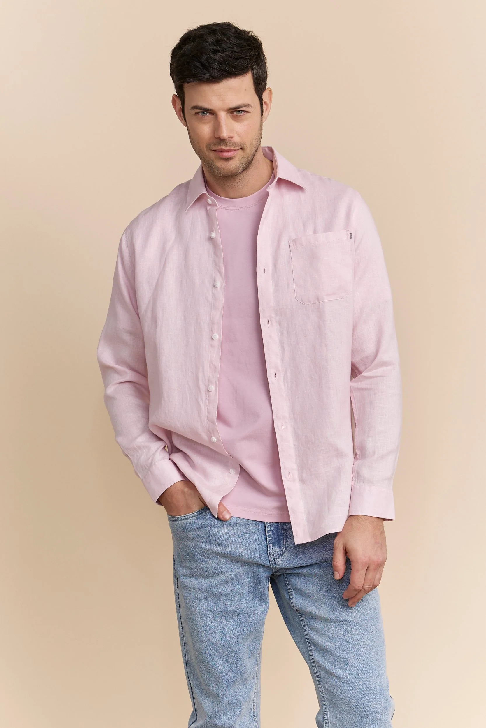 Semi-Fitted Linen shirt - Image 2