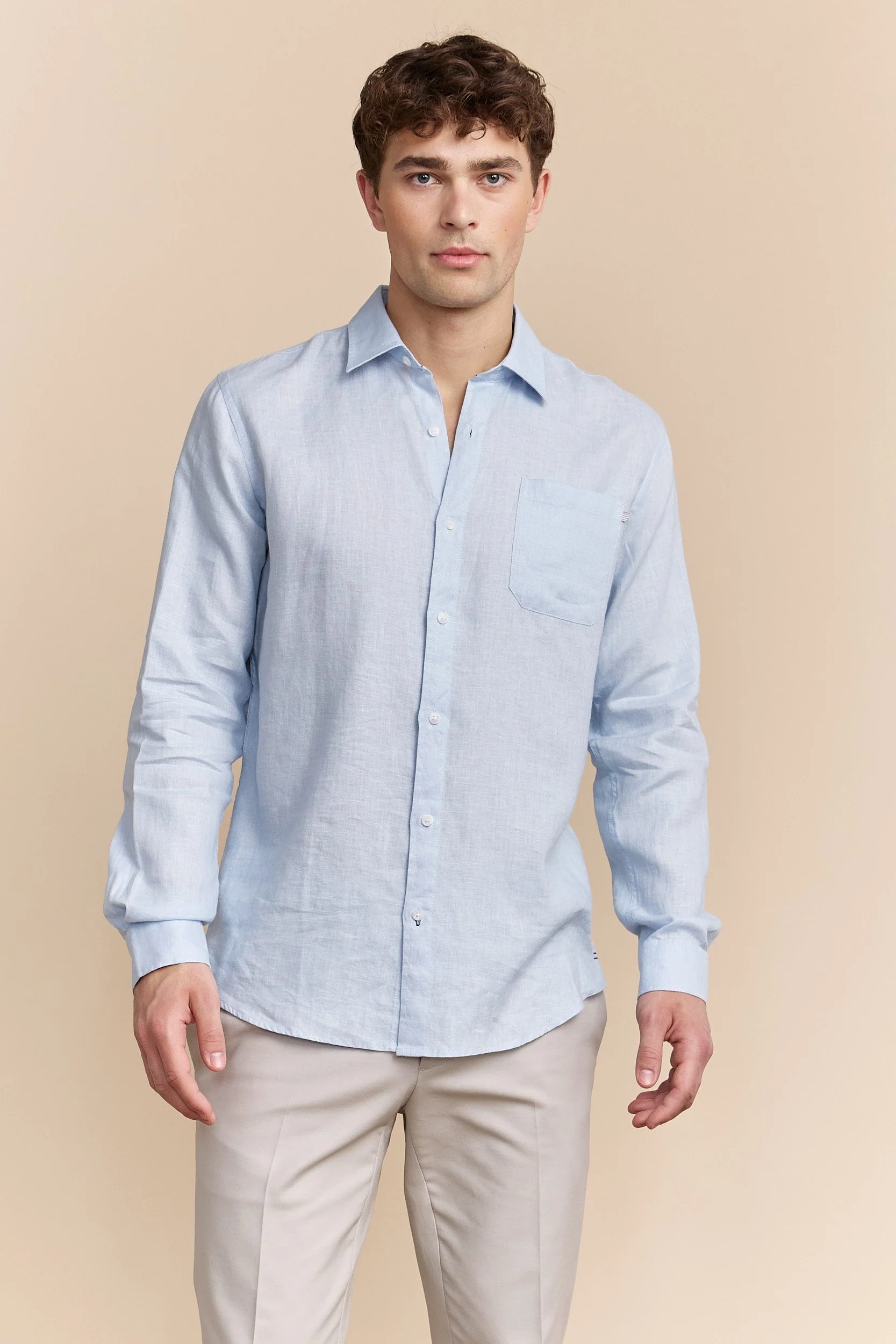 Semi-Fitted Linen shirt - Image 4