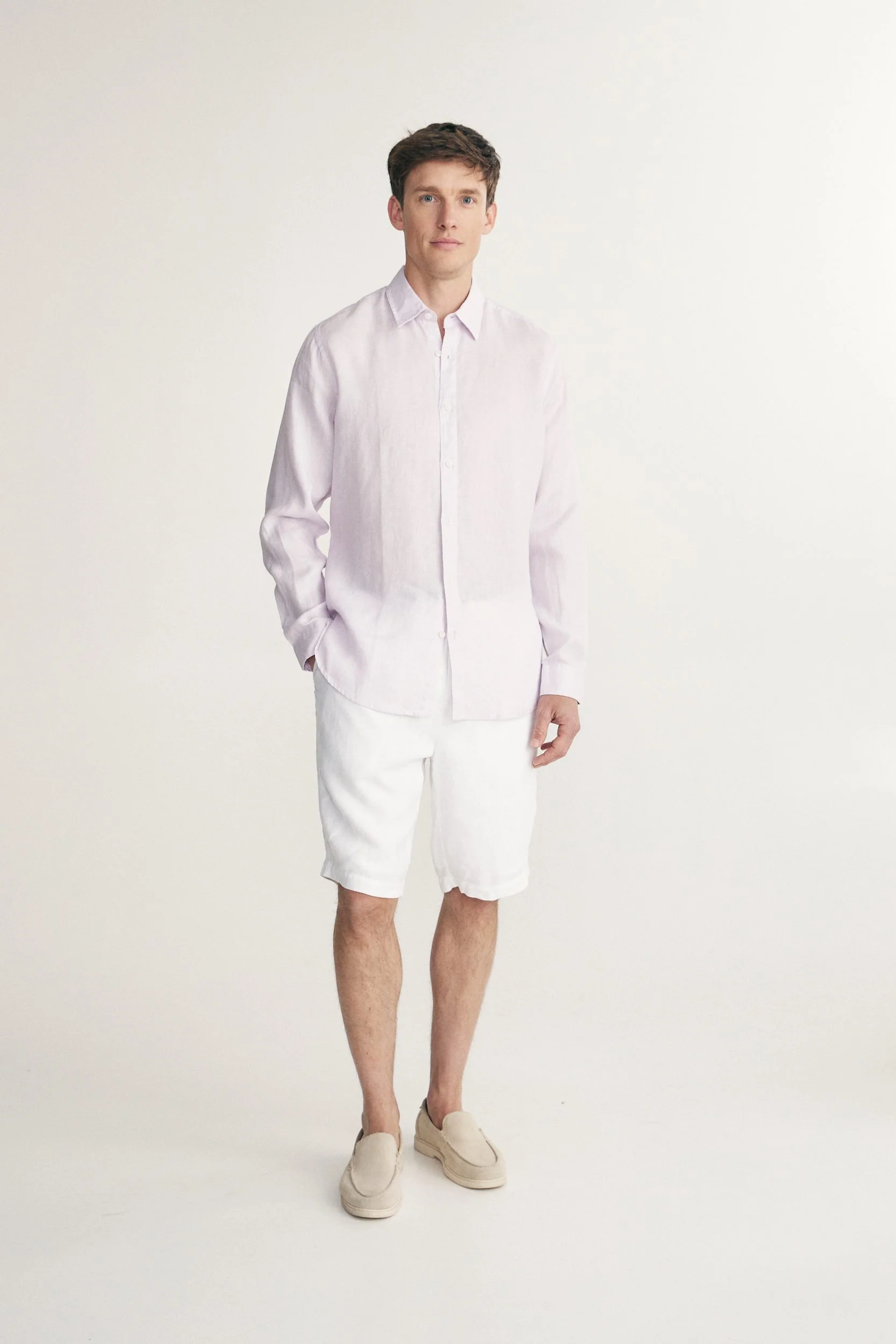 Semi-Fitted Linen shirt - Image 9