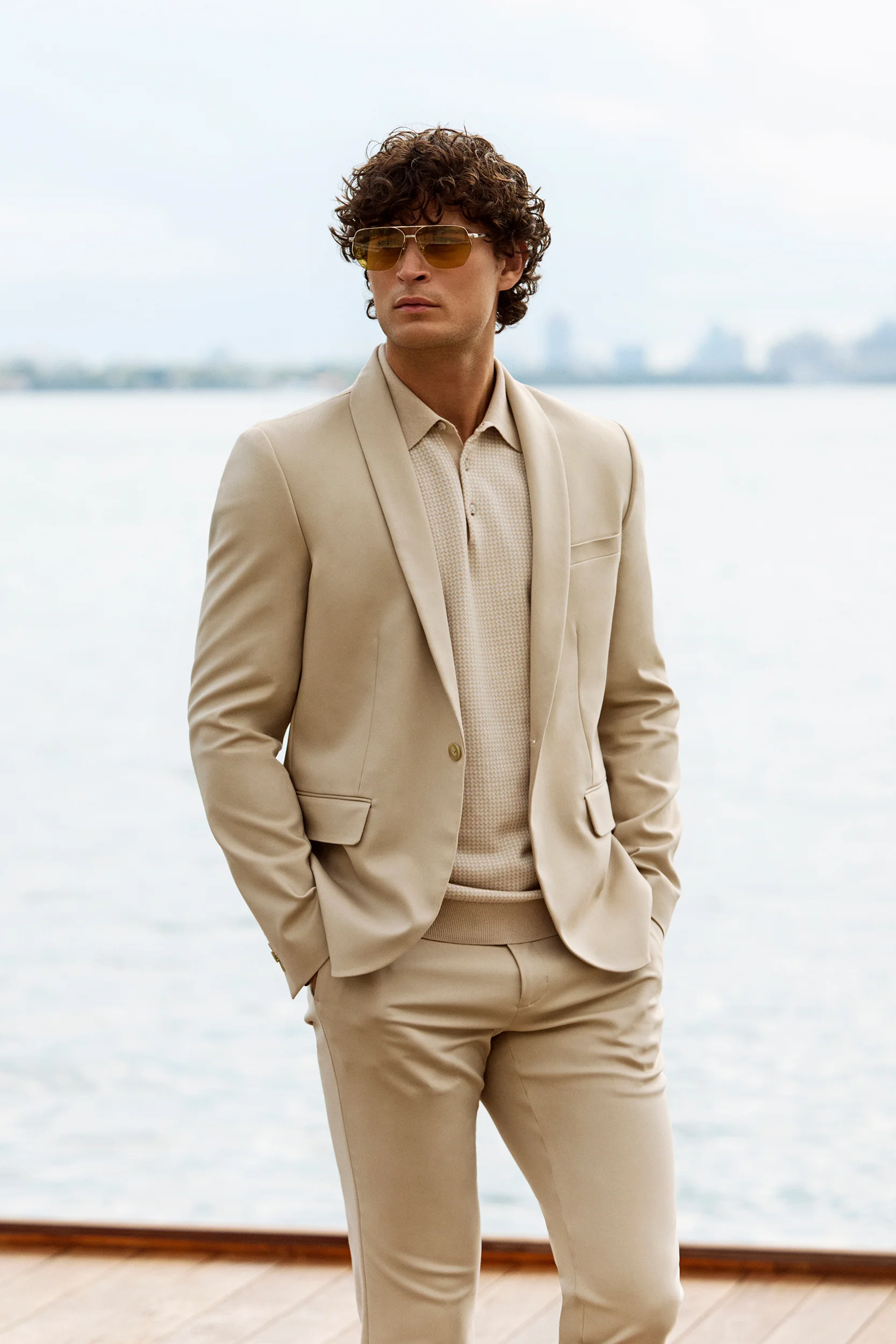 Shawl Collar Extra-Fitted Blazer