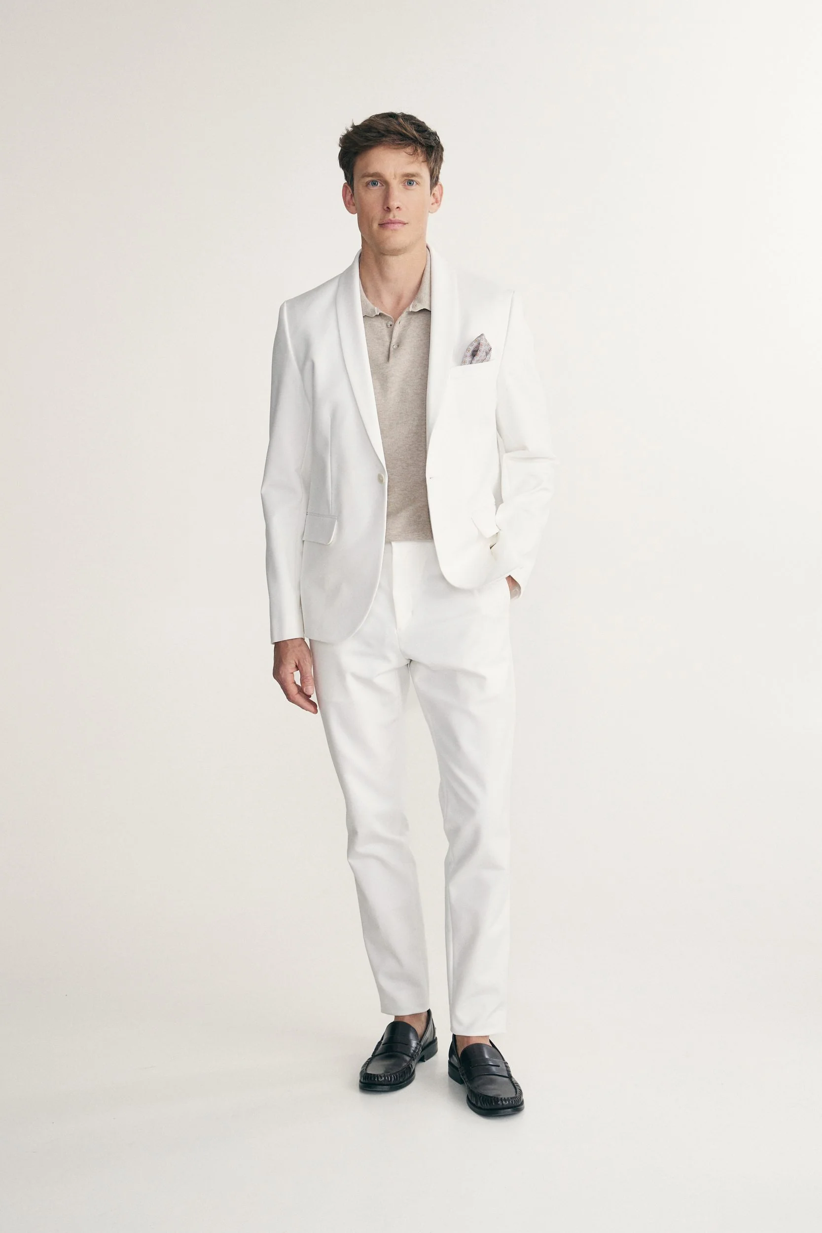 Shawl Collar Extra-Fitted Blazer - Image 4