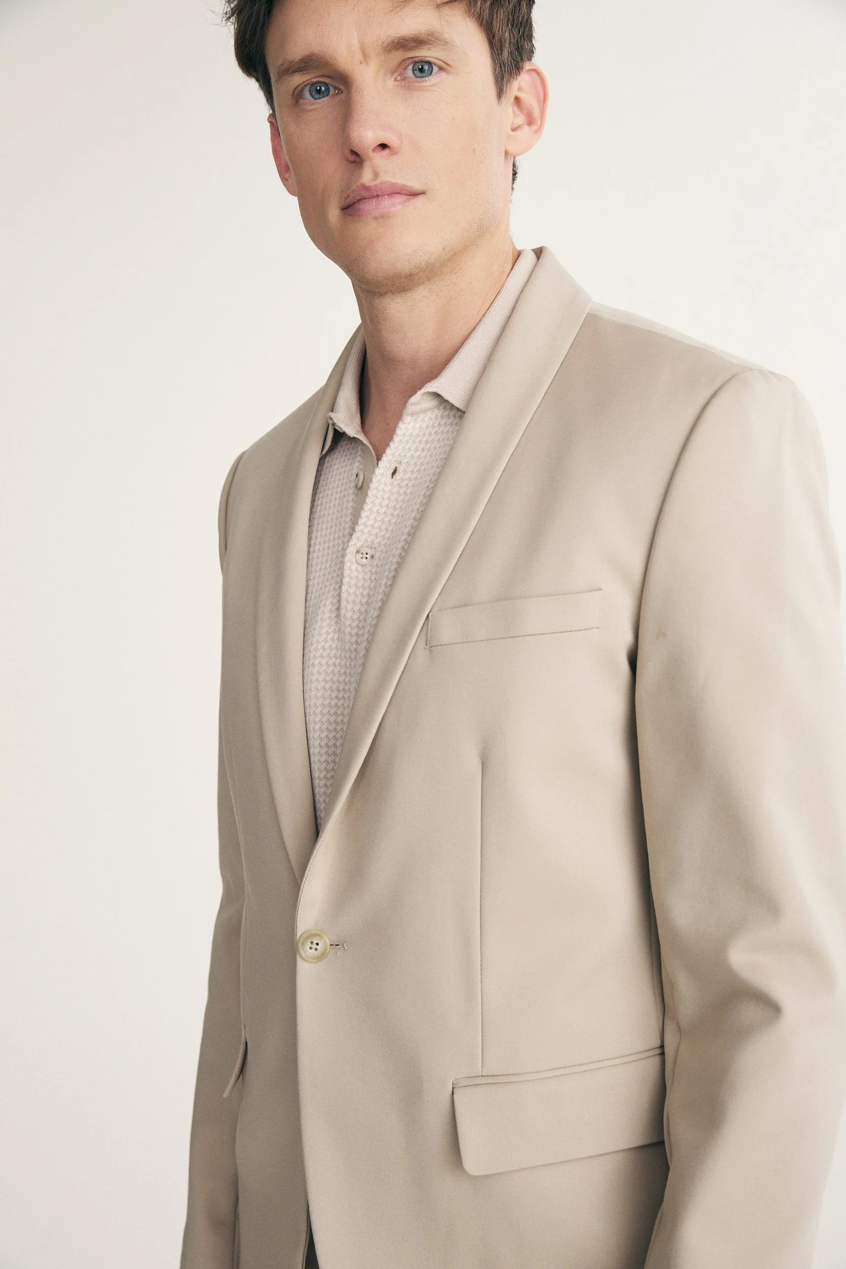 Shawl Collar Extra-Fitted Blazer - Image 6