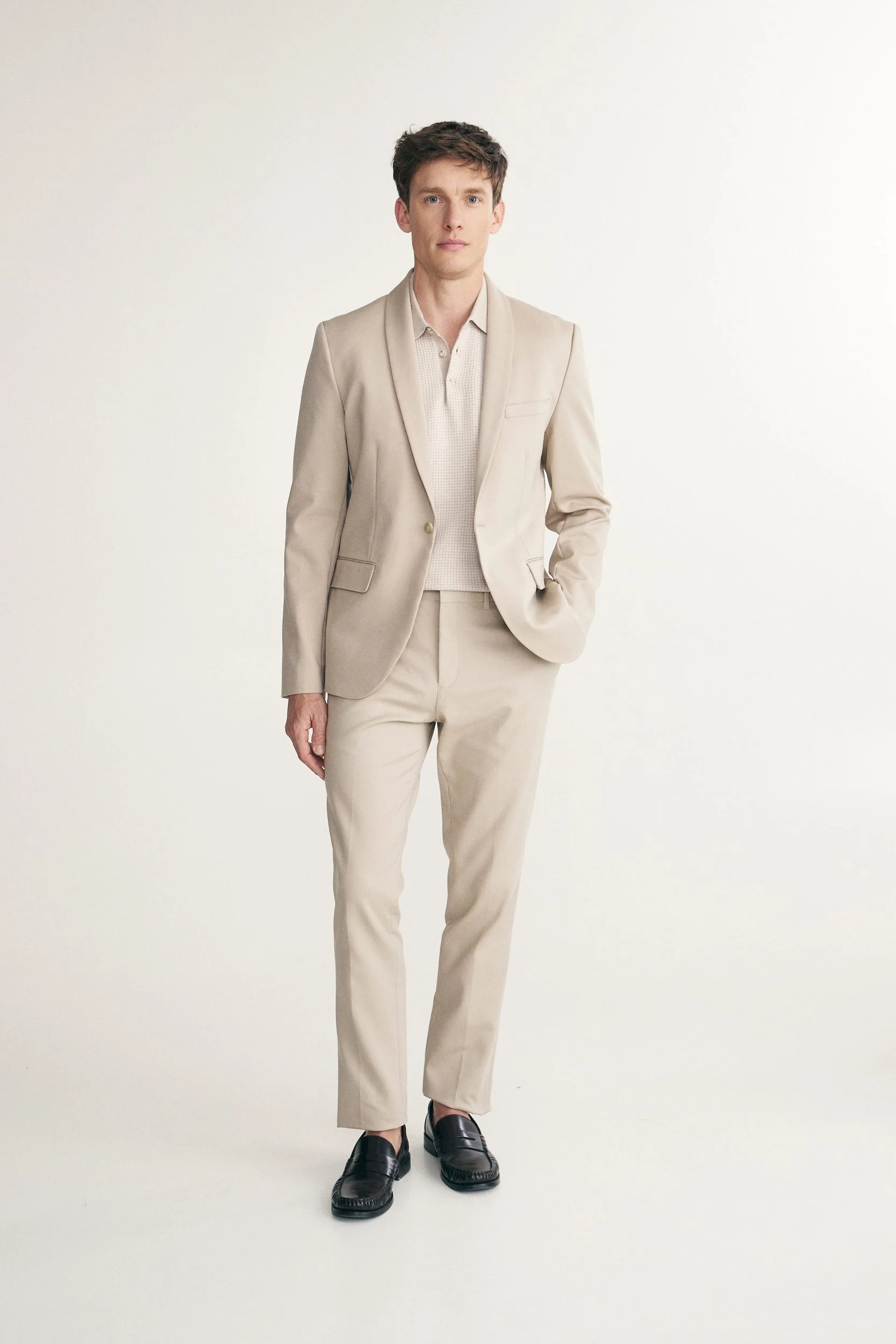Shawl Collar Extra-Fitted Blazer - Image 8
