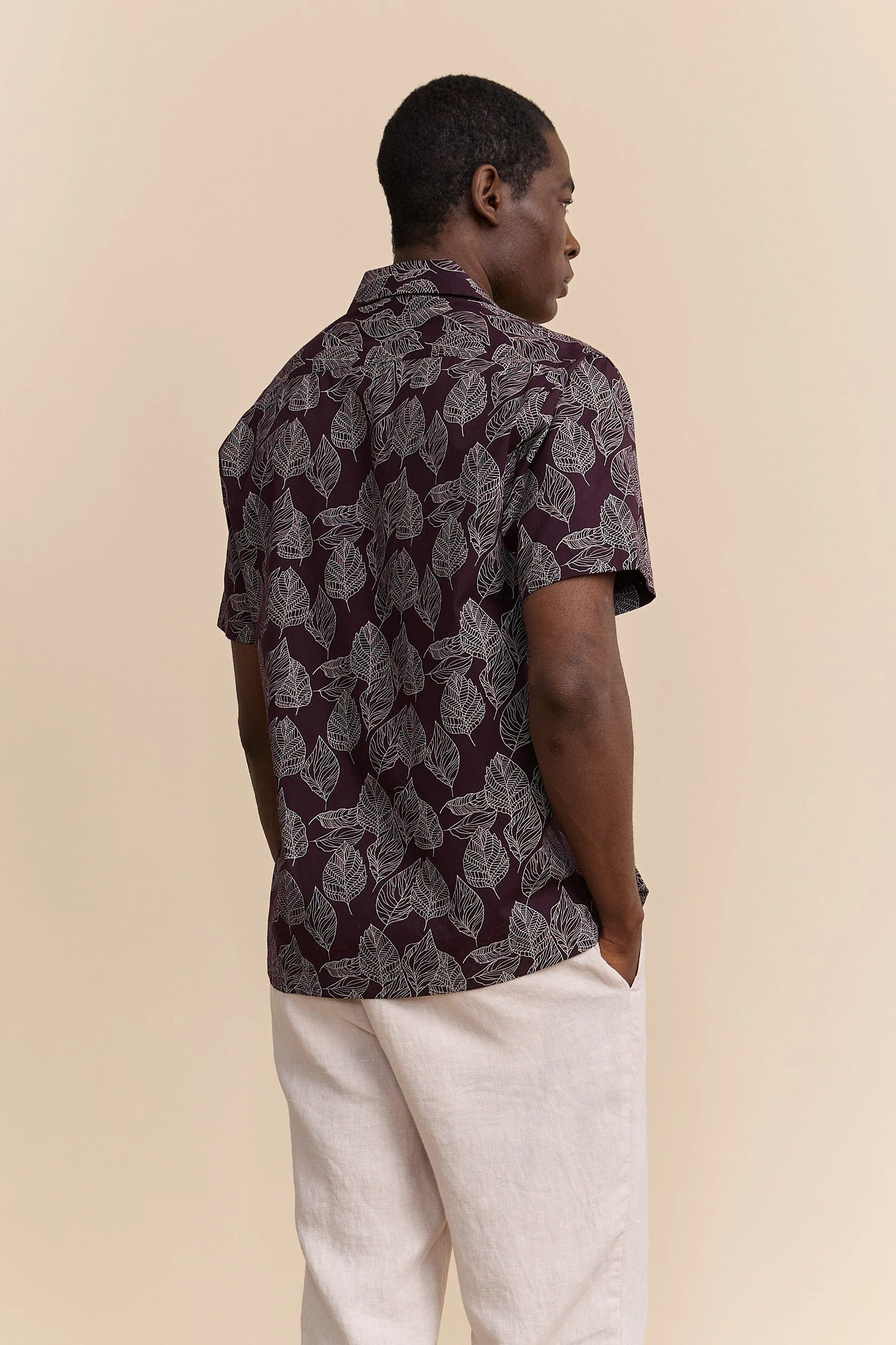 Shirt with foliage print - Image 3