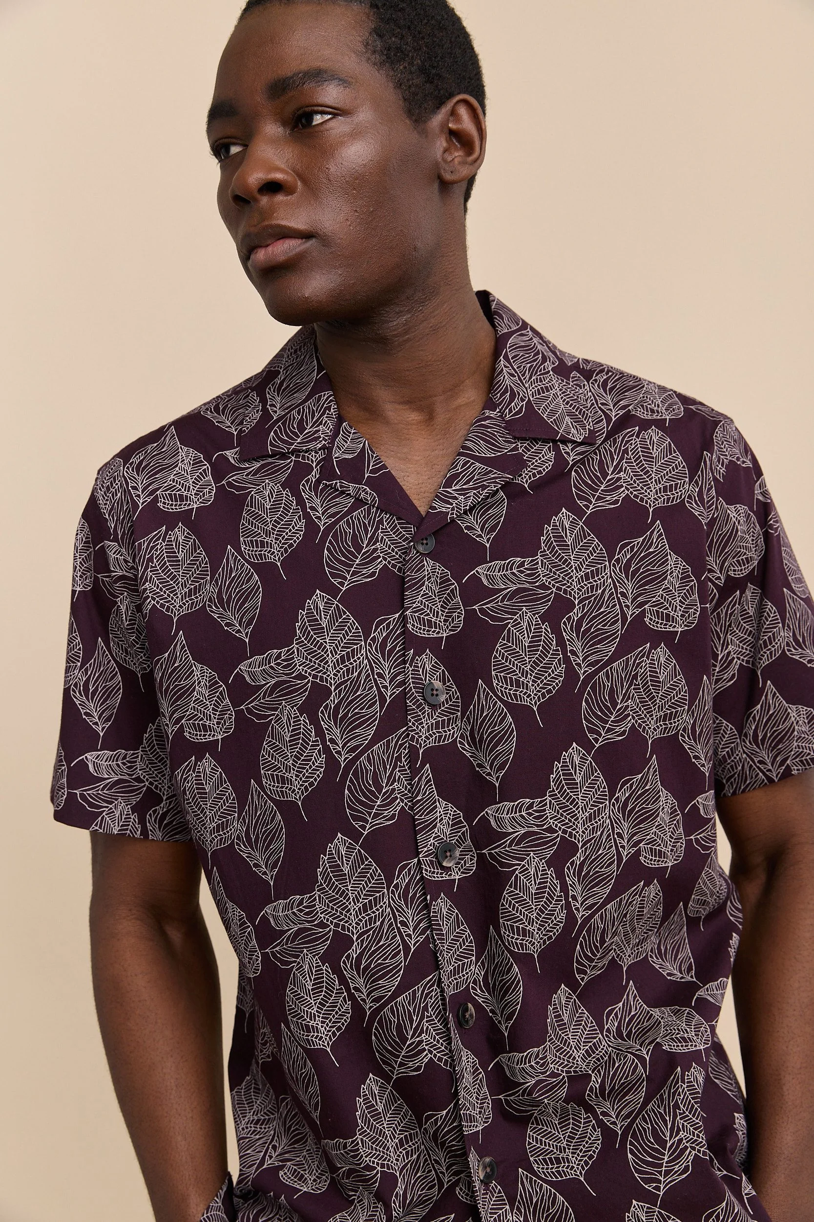 Shirt with foliage print - Image 4