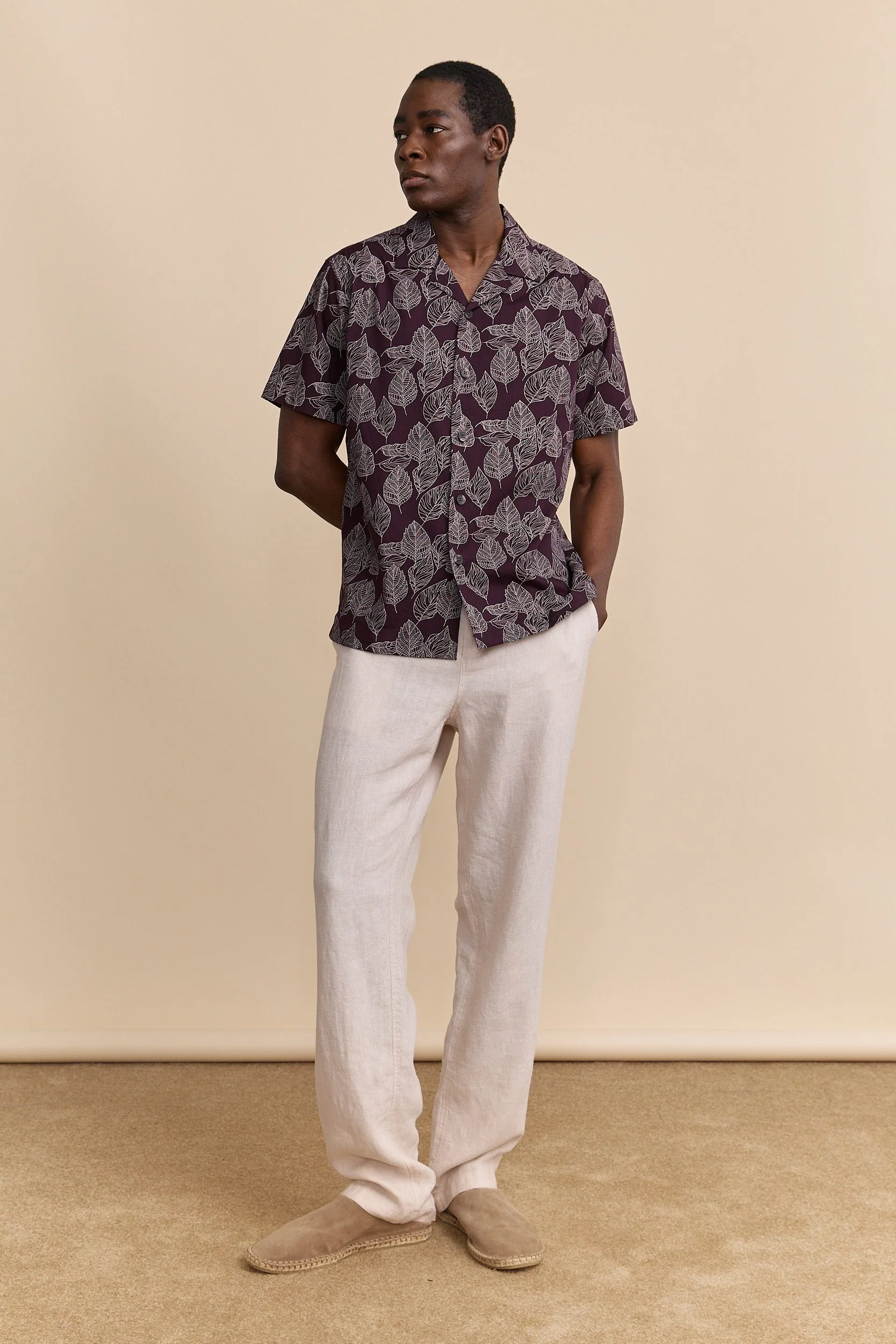 Shirt with foliage print - Image 5