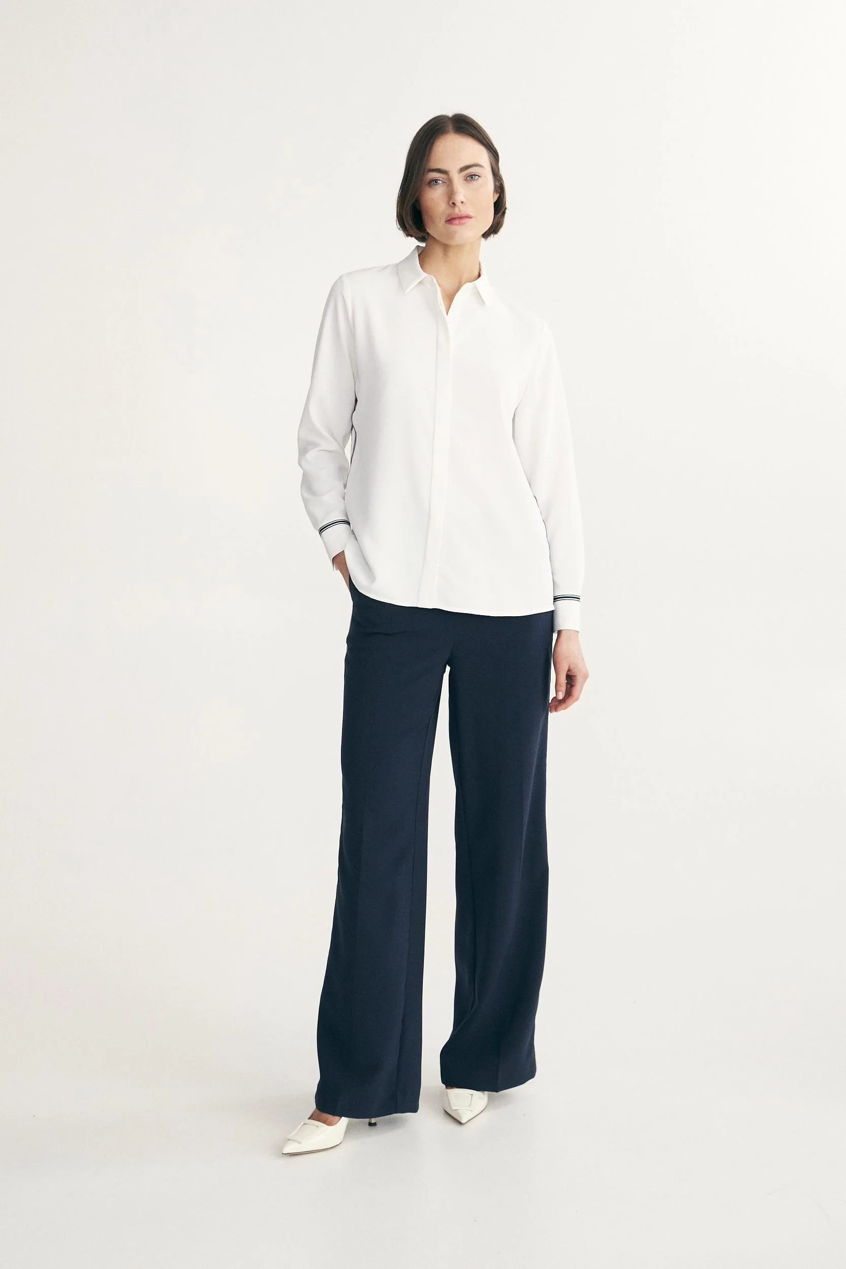 Shirt with ribbon - Image 3