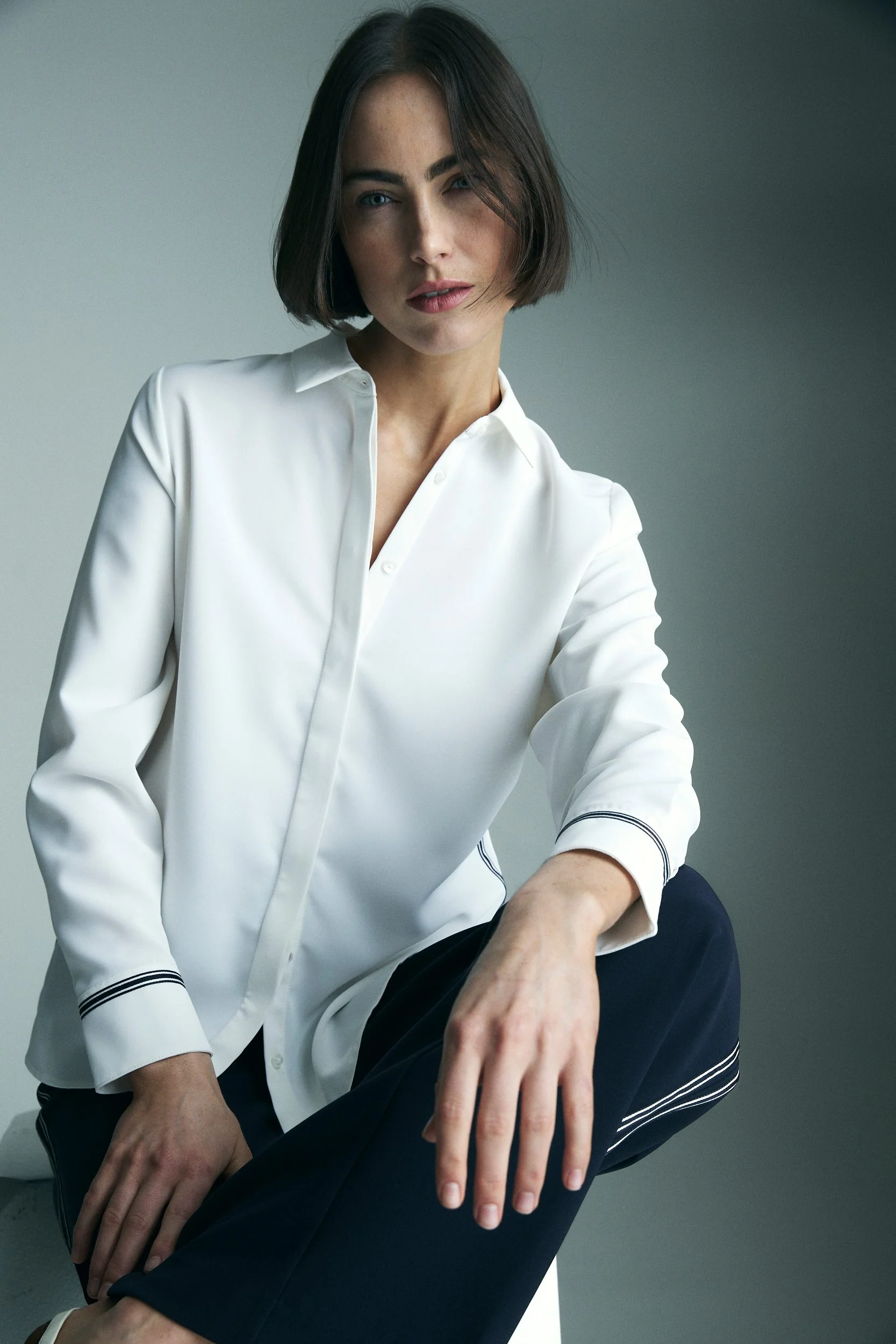 Shirt with ribbon - Image 4