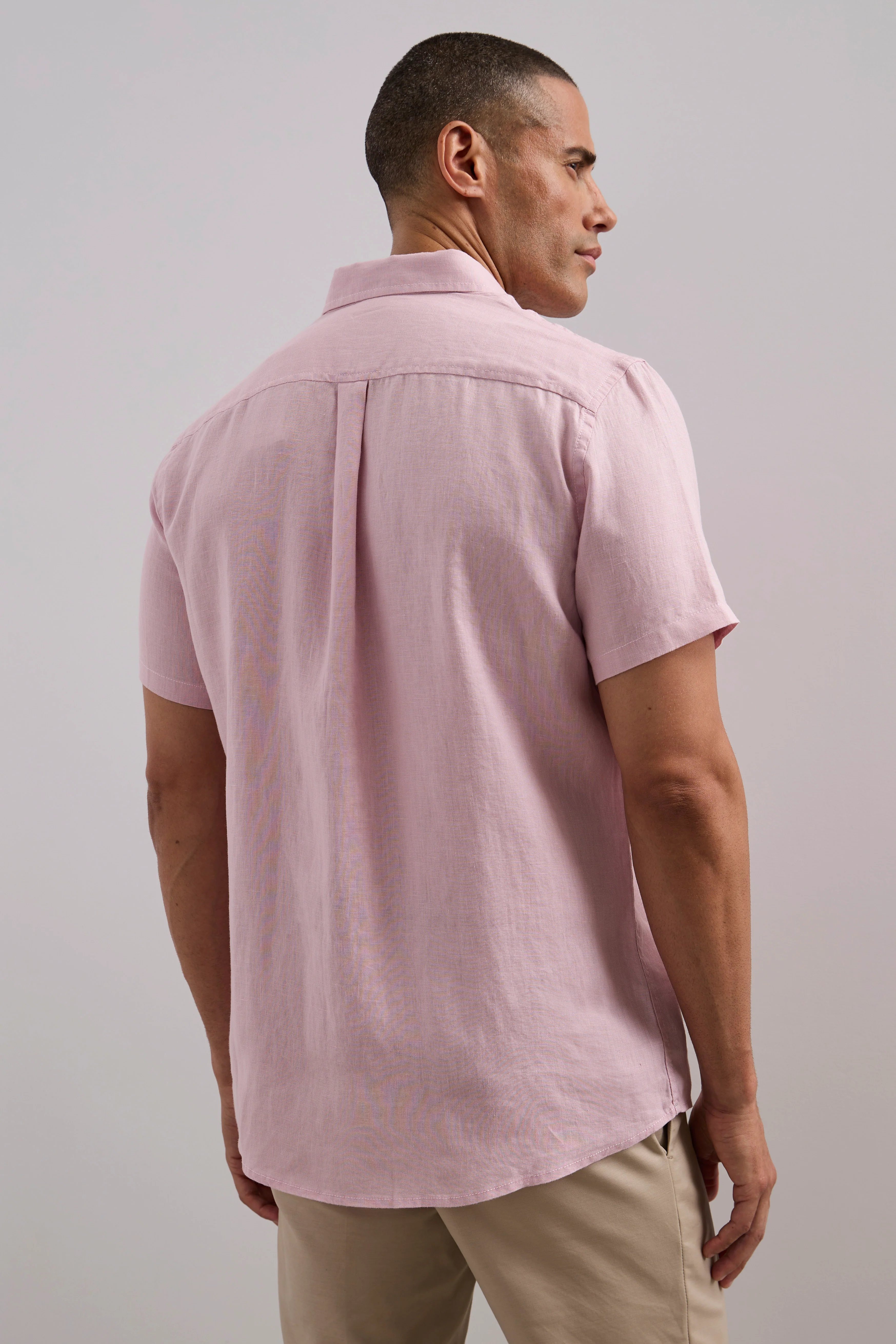 Short sleeve linen shirt - Image 2