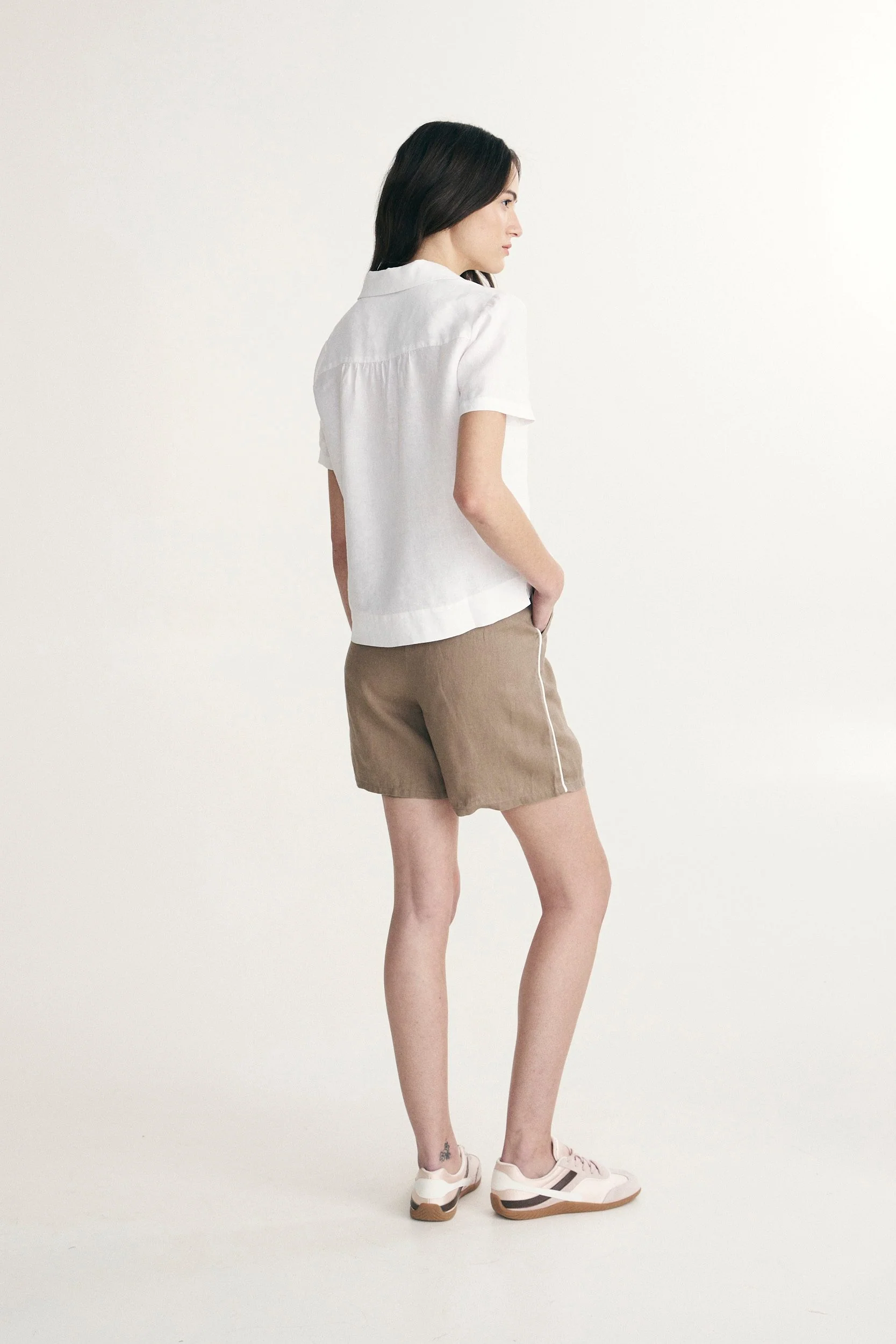 Short sleeve linen shirt - Image 2