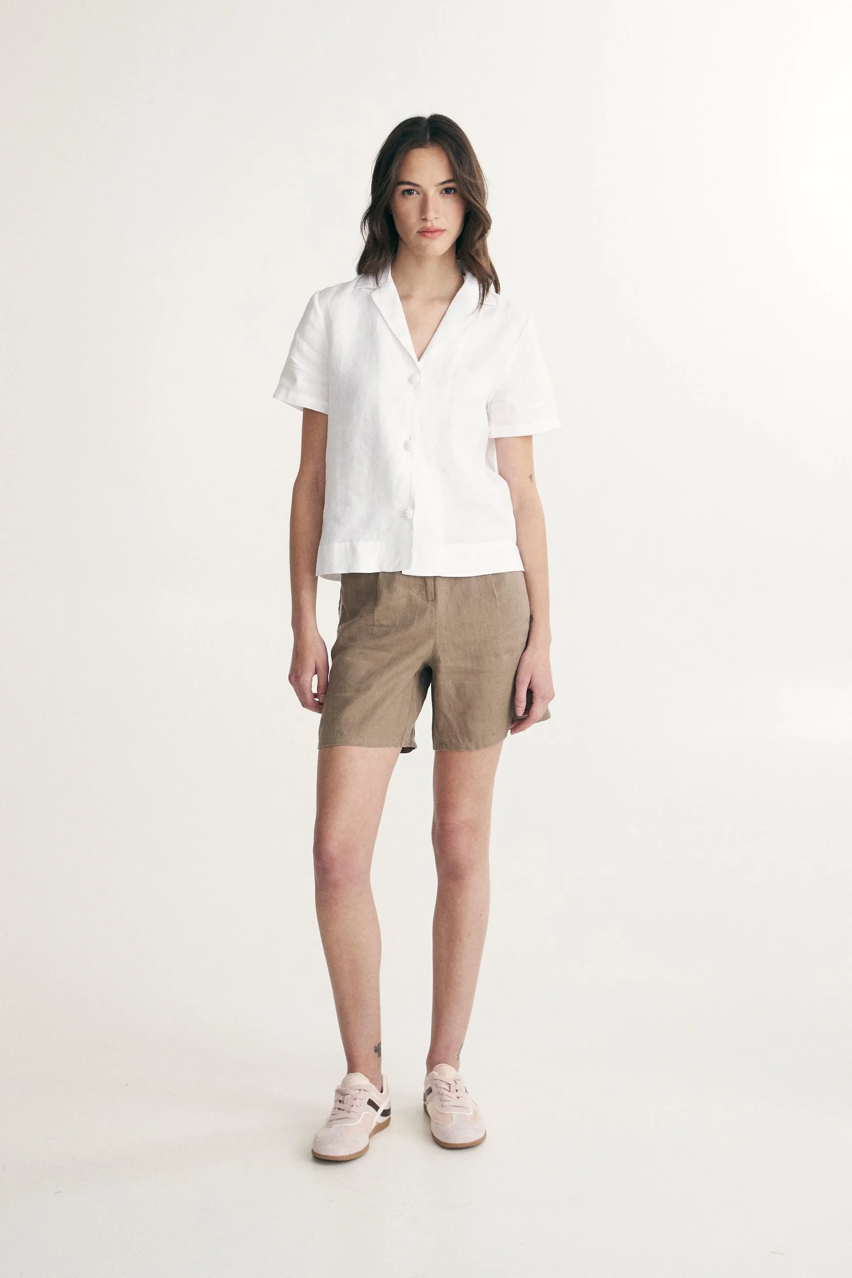 Short sleeve linen shirt - Image 3