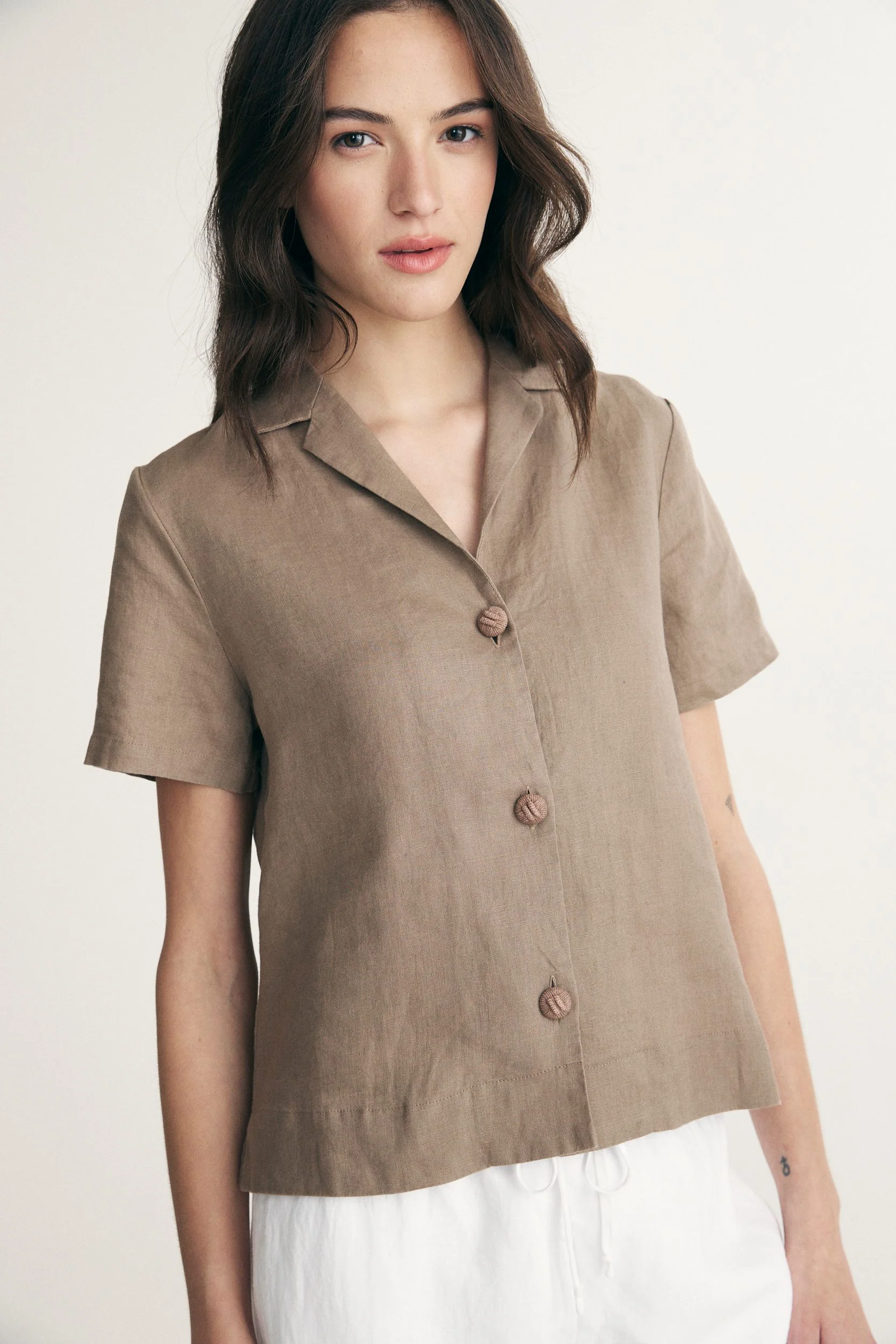 Short sleeve linen shirt - Image 4