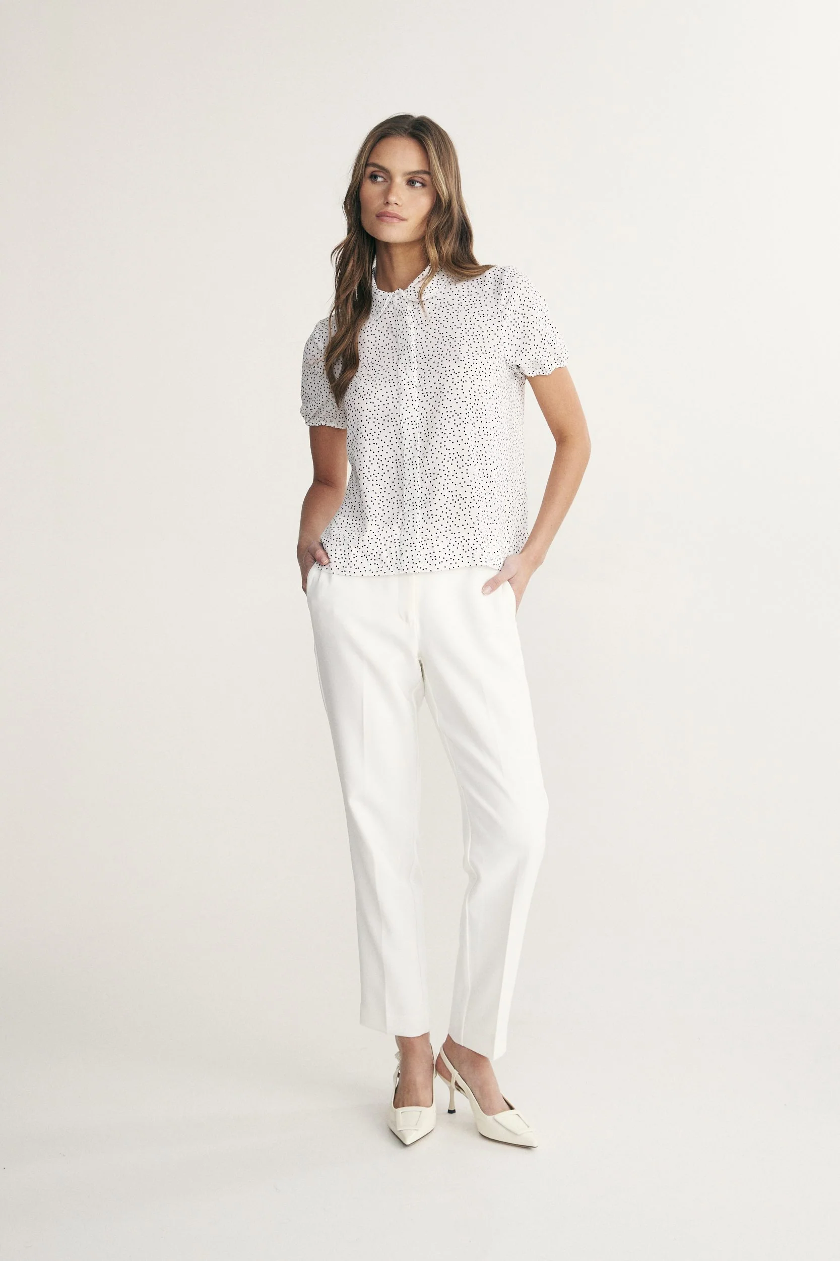 Short sleeve polka dot shirt - Image 3