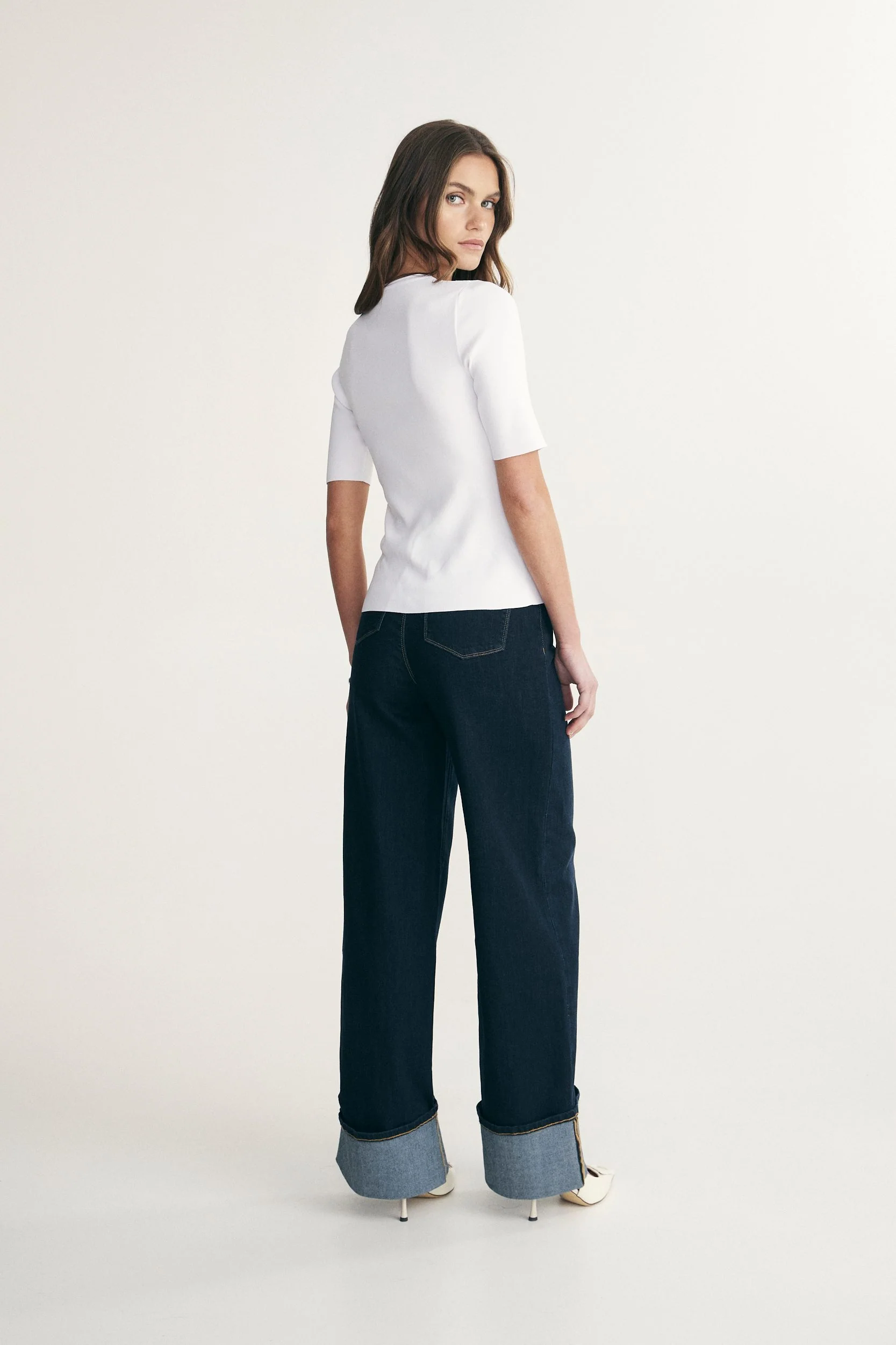 Short sleeve ribbed top - Image 8