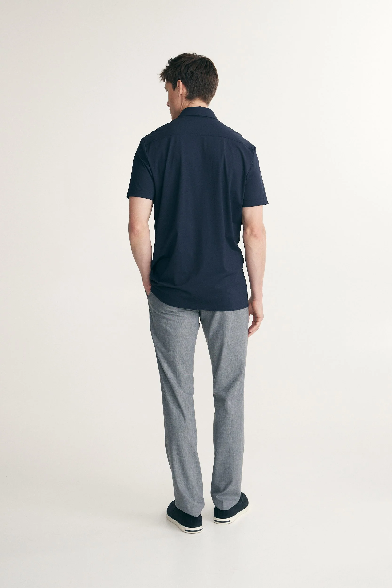 Short sleeve stretch jersey shirt - Image 2