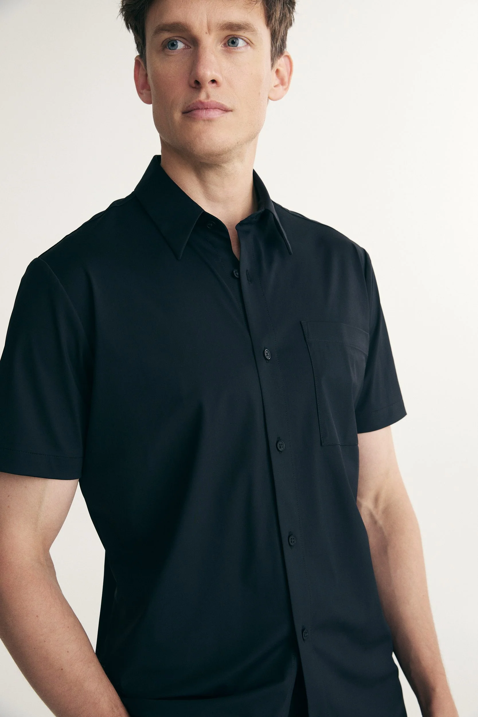 Short sleeve stretch jersey shirt - Image 4