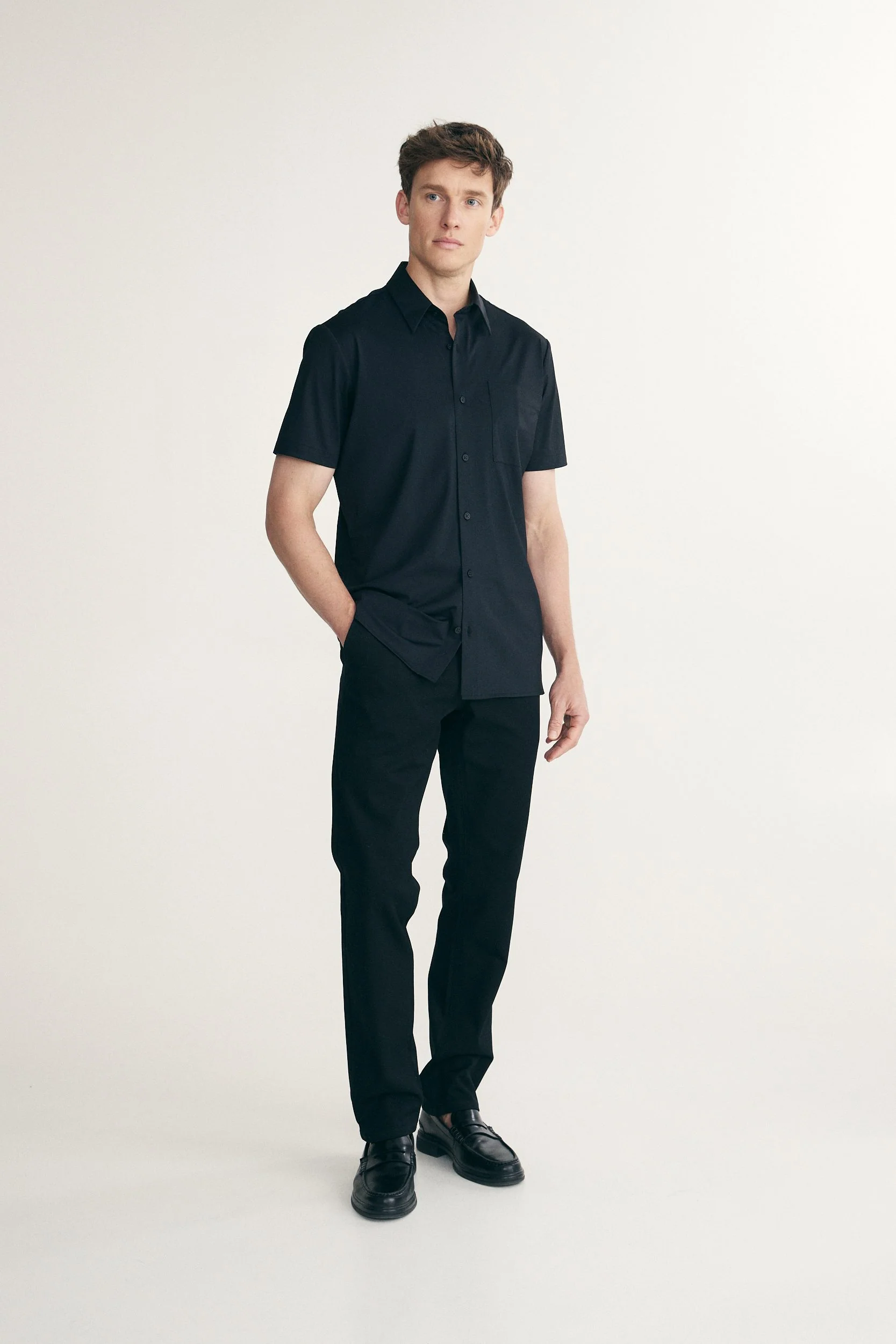 Short sleeve stretch jersey shirt - Image 6