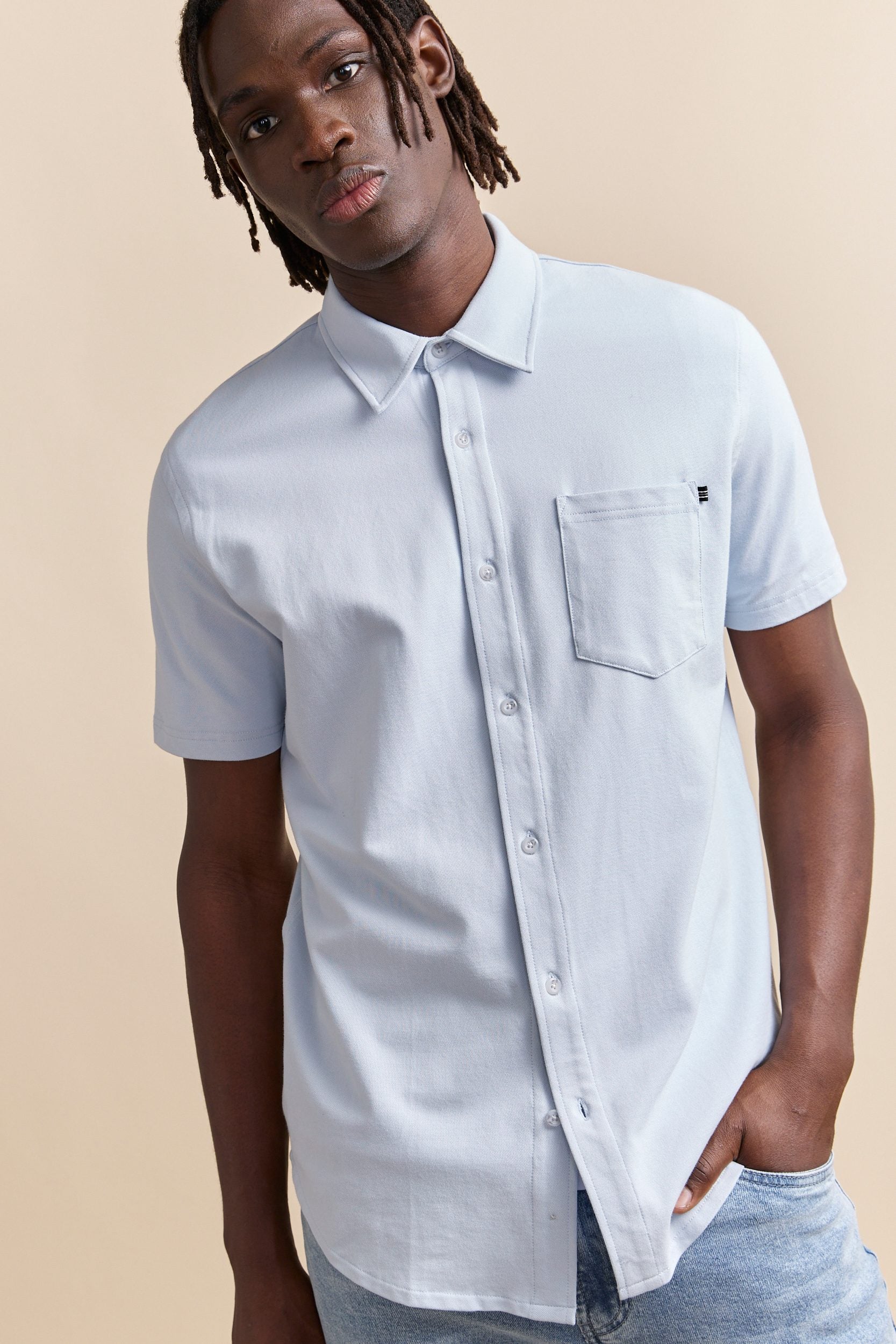 Pique short-sleeve shirt - Image 9