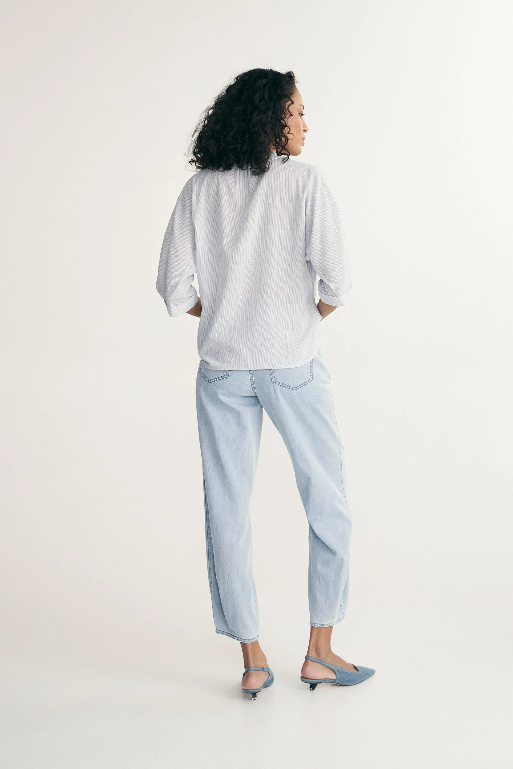 Sleeve dolman top with pleats at front - Image 2