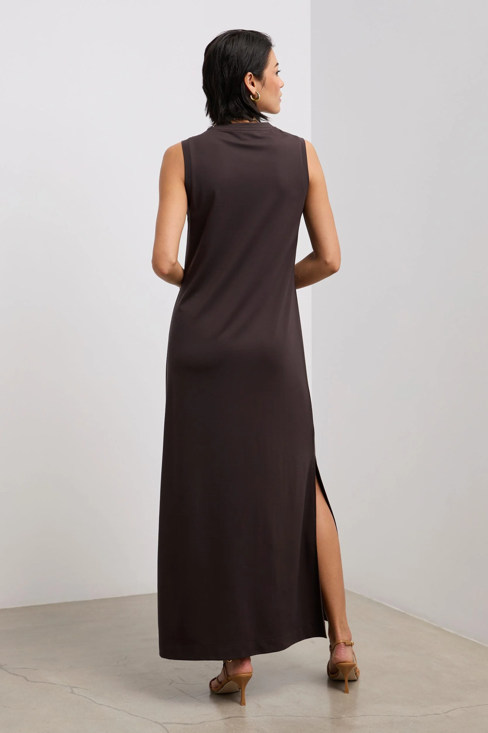 Sleeveless jersey maxi dress - Image 4