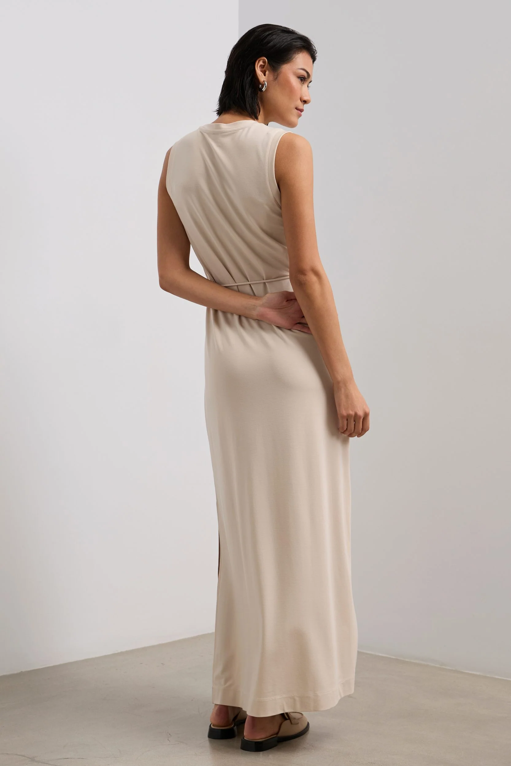 Sleeveless jersey maxi dress - Image 6