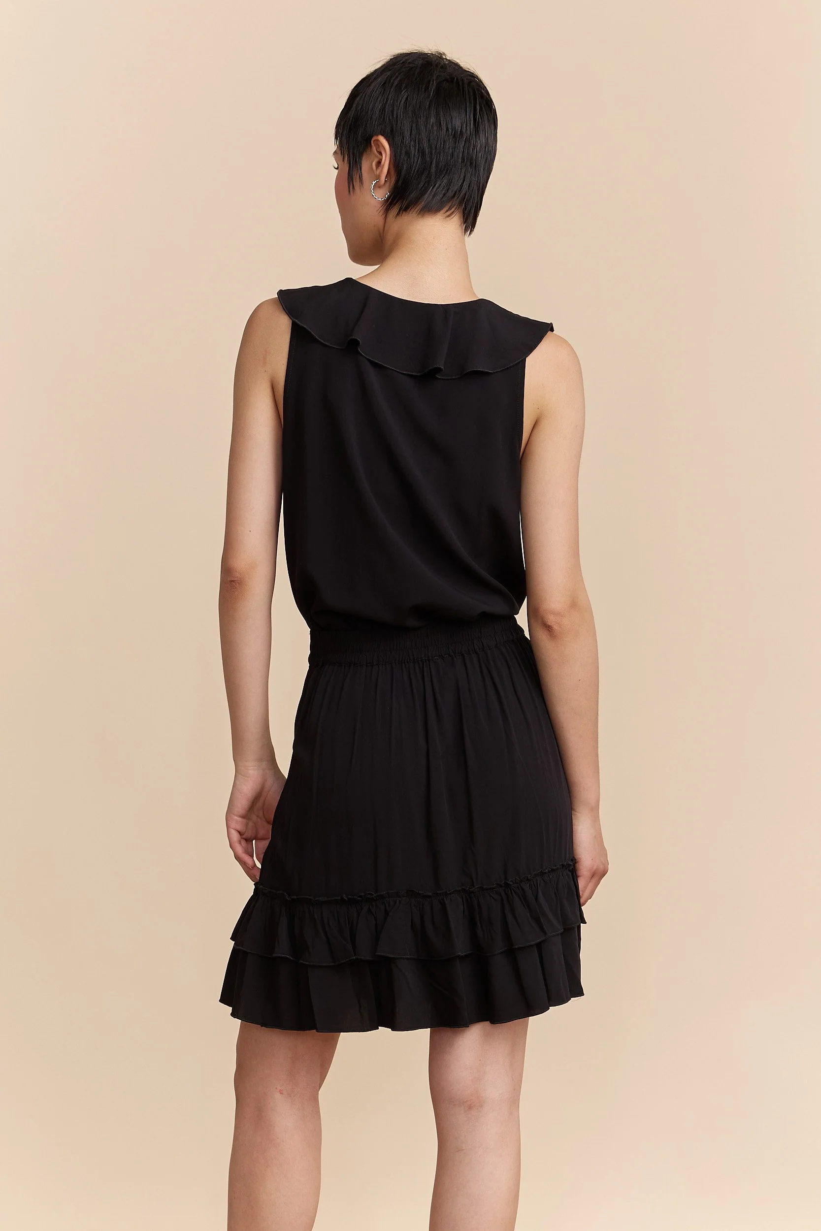 Top with front tie and frills - Image 2
