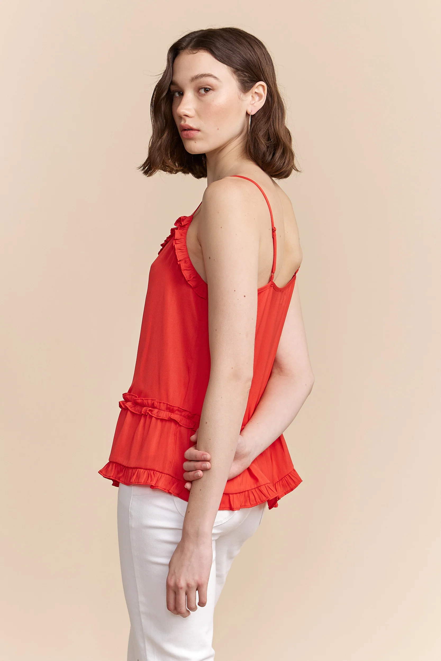 Sleeveless top with frills - Image 5