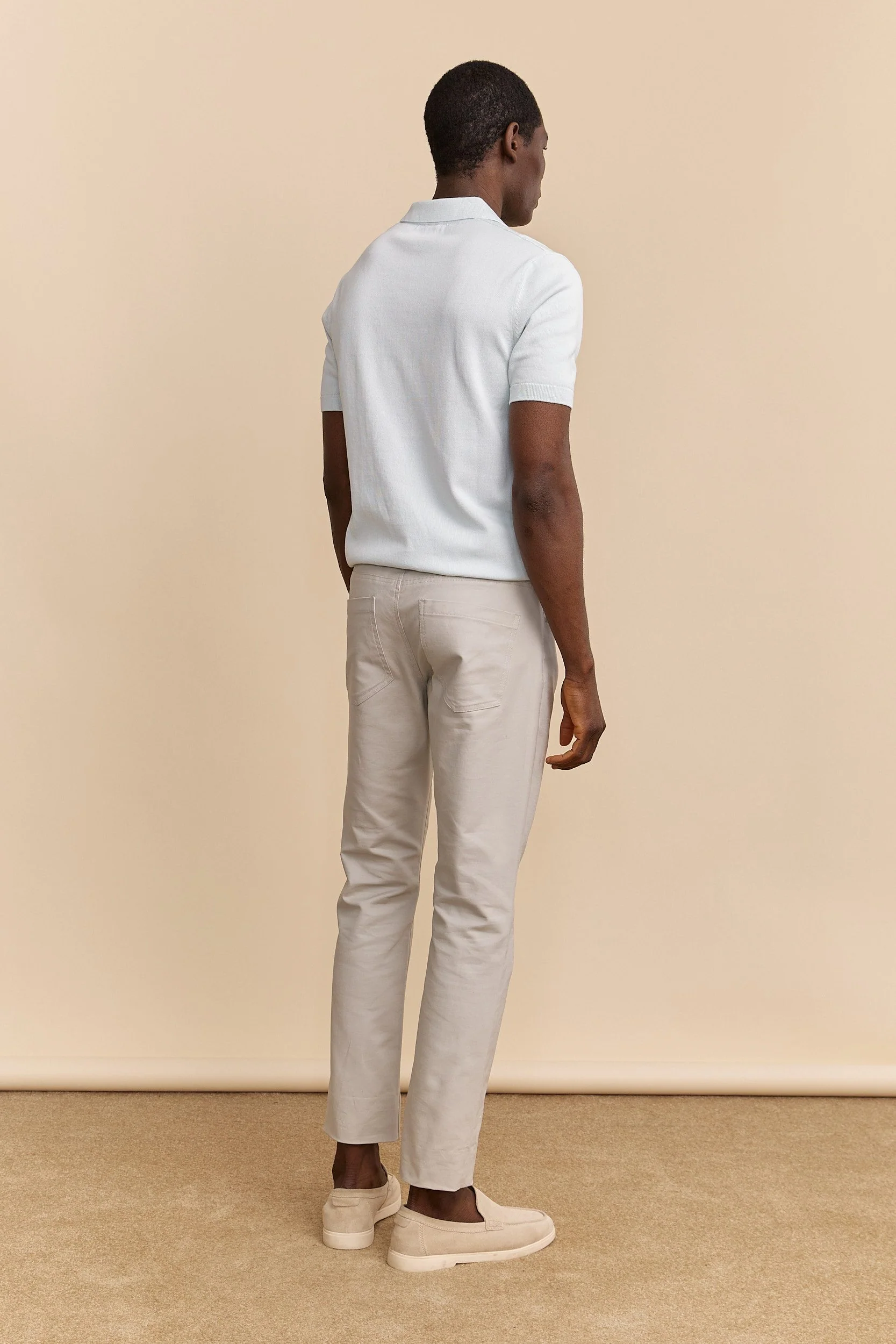 Solid colour 5 pockets Slim fit pant - Image 6