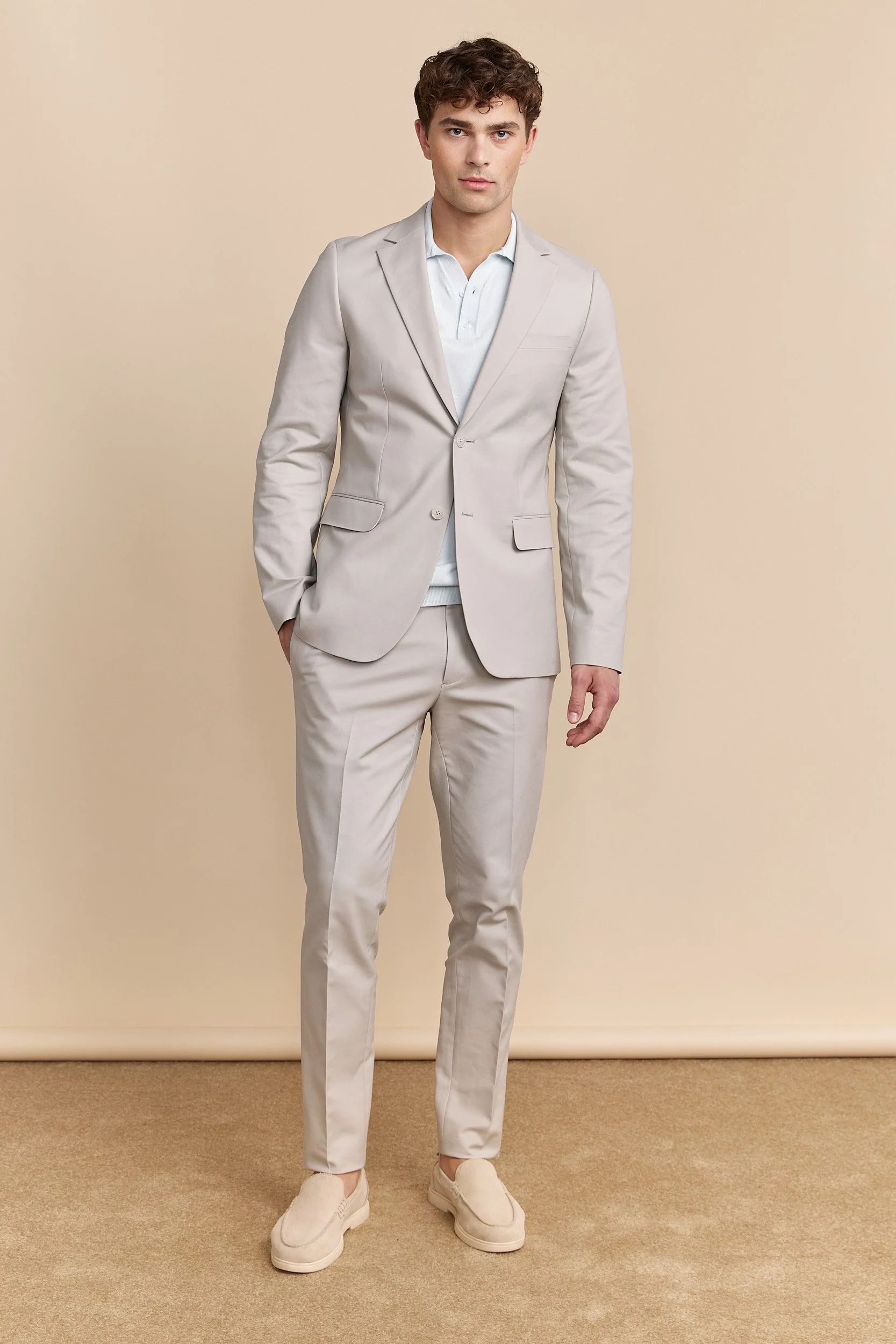 Solid colour Extra-fitted blazer - Image 4