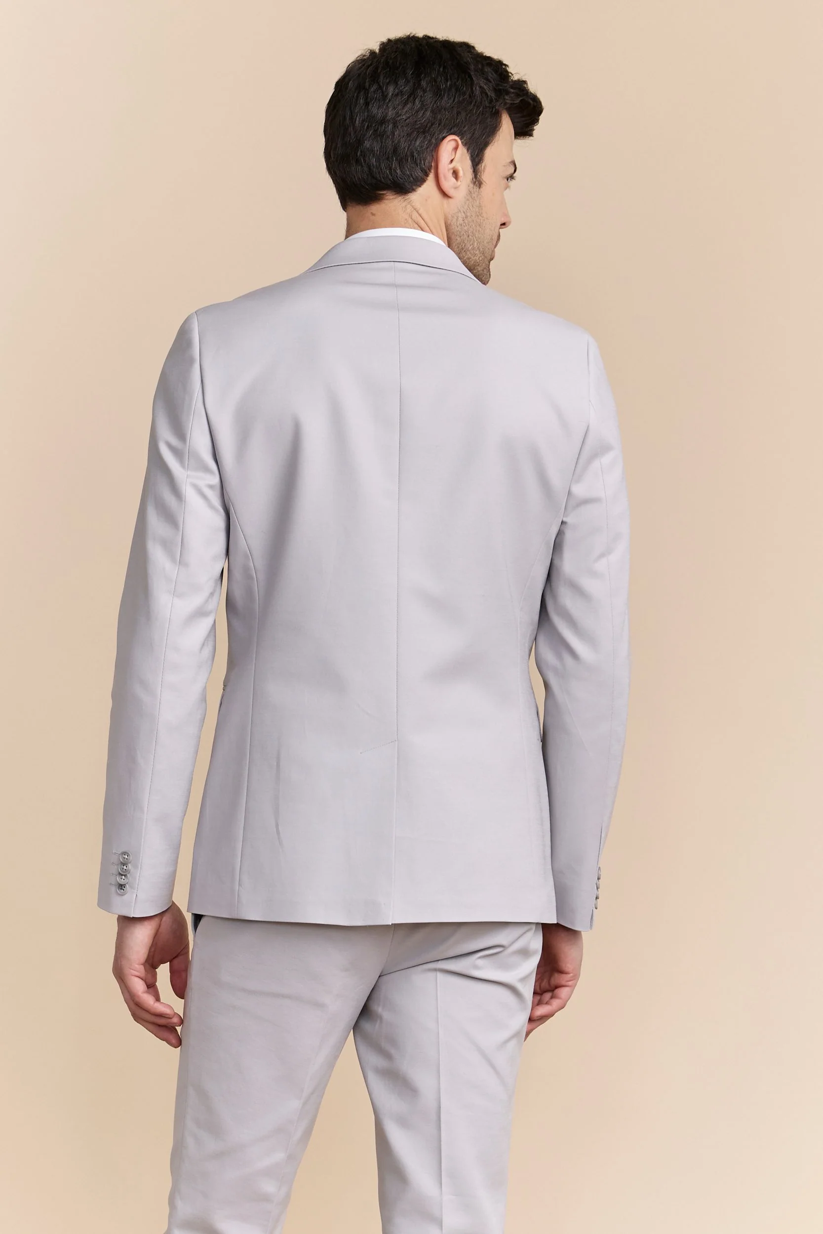 Solid colour Extra-fitted blazer - Image 6