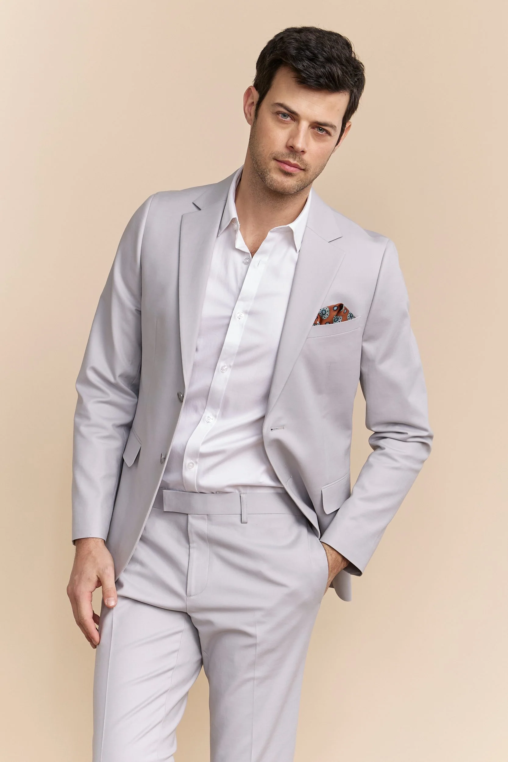 Solid colour Extra-fitted blazer - Image 8
