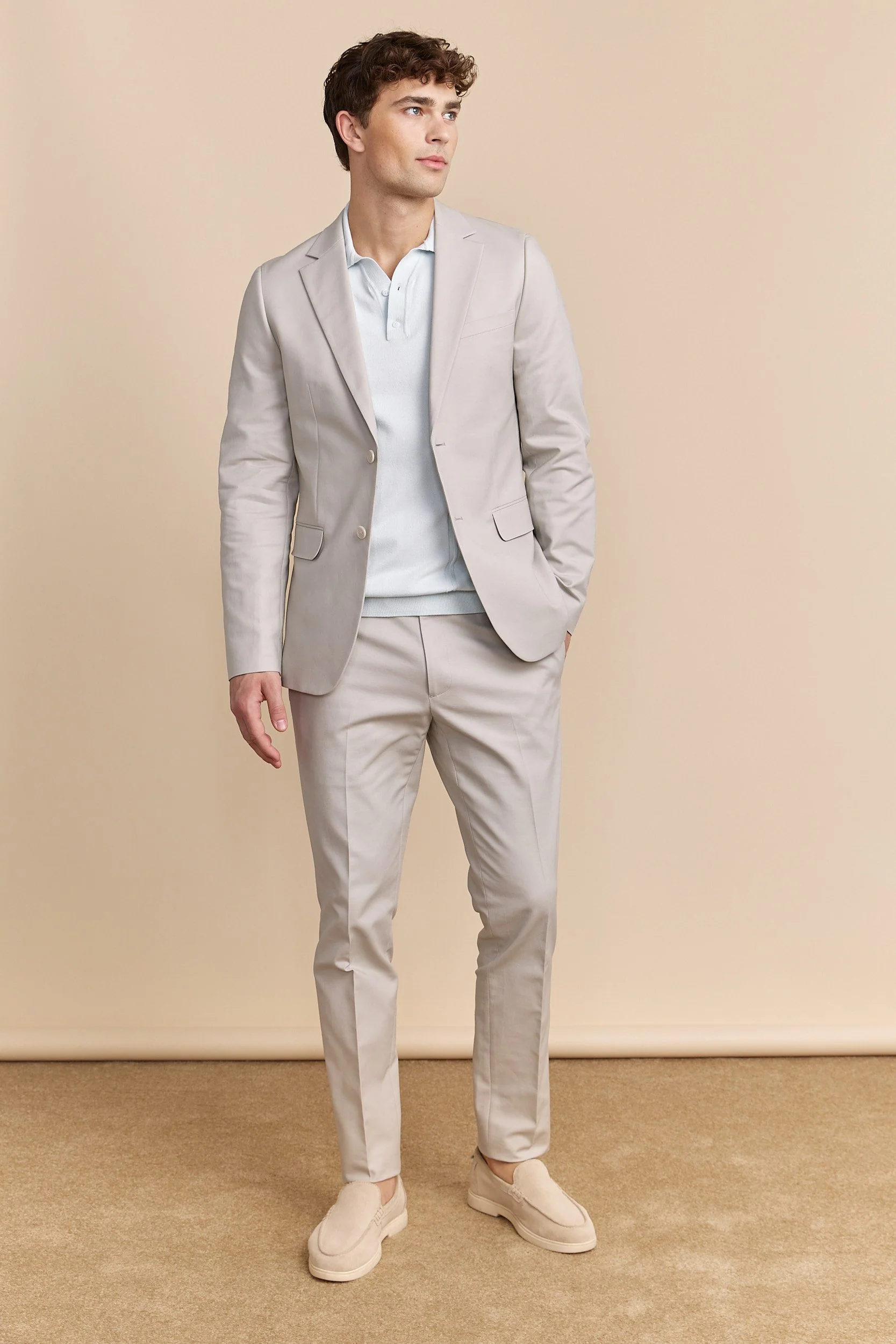 Solid colour Slim pant - Image 4