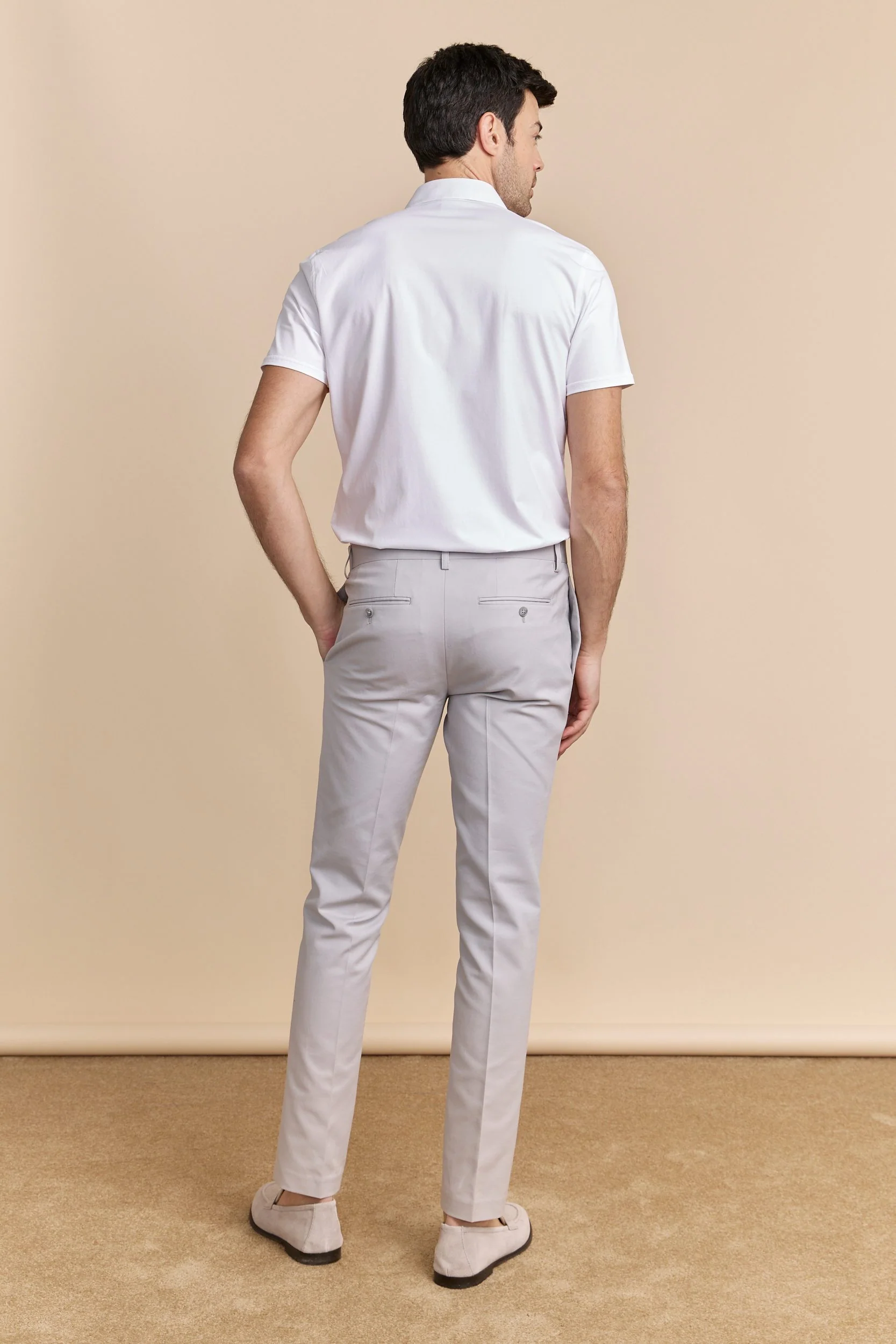 Solid colour Slim pant - Image 6