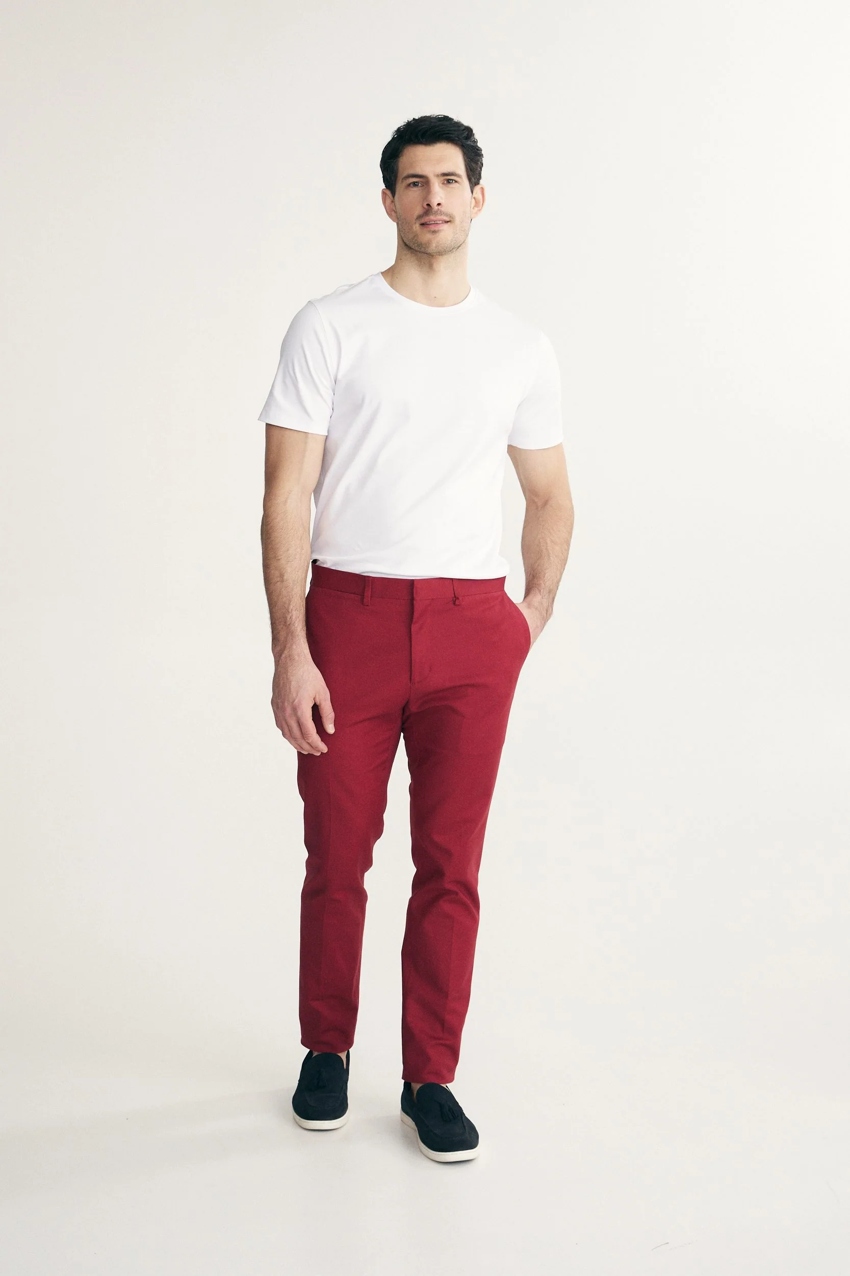 Solid colour slim pant - Image 7