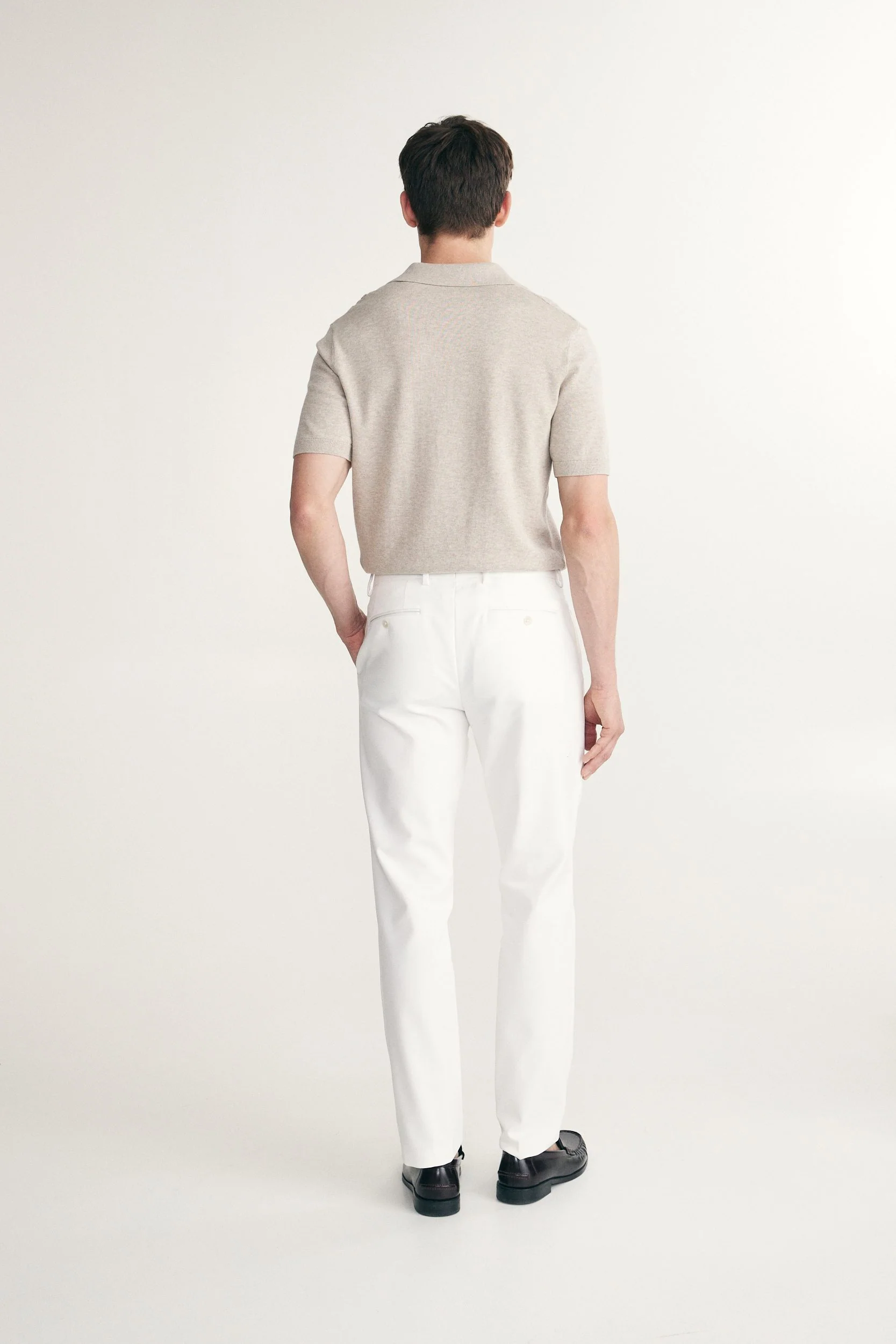 Solid colour Slim pant - Image 2