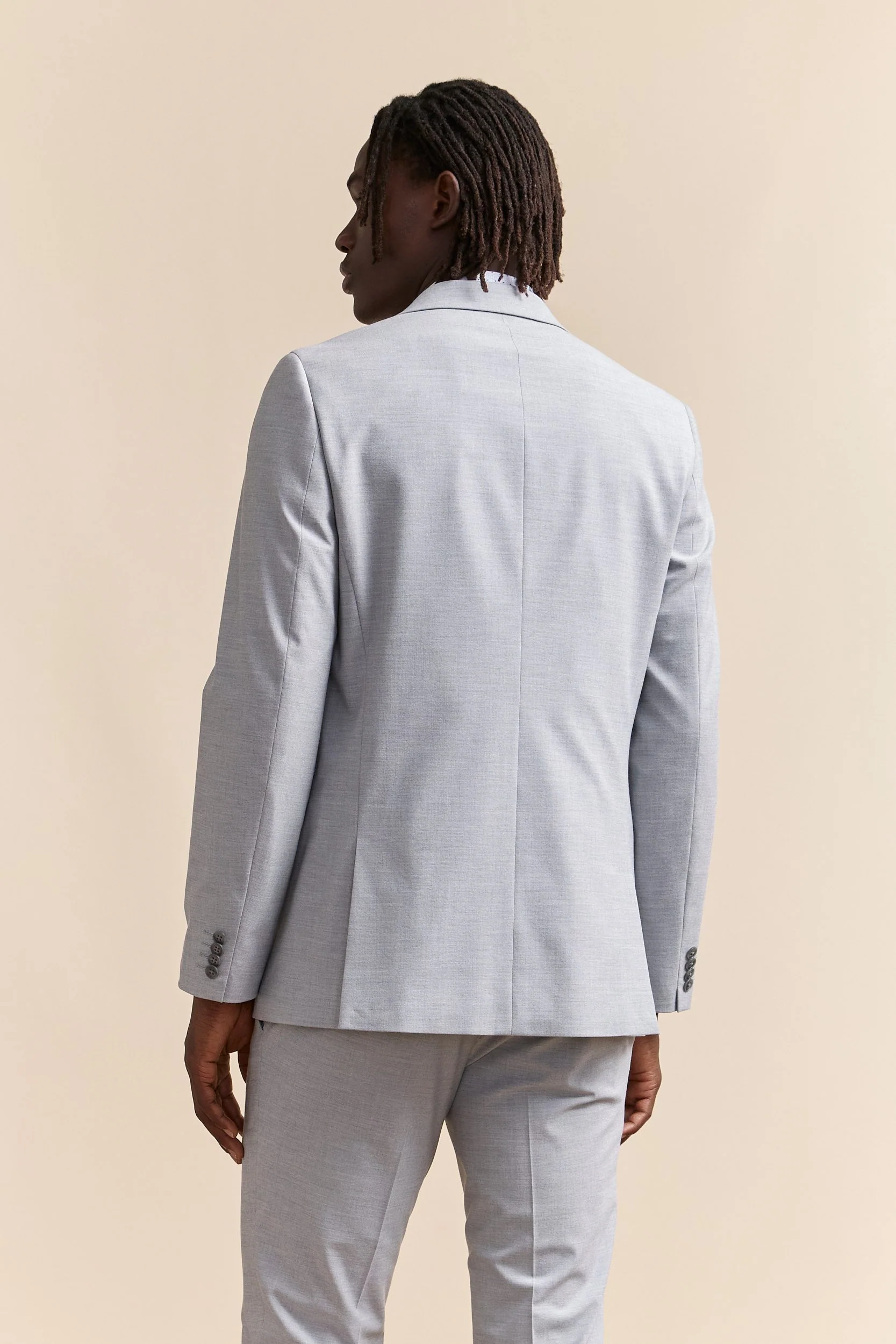 Solid extra-fitted blazer - Image 2