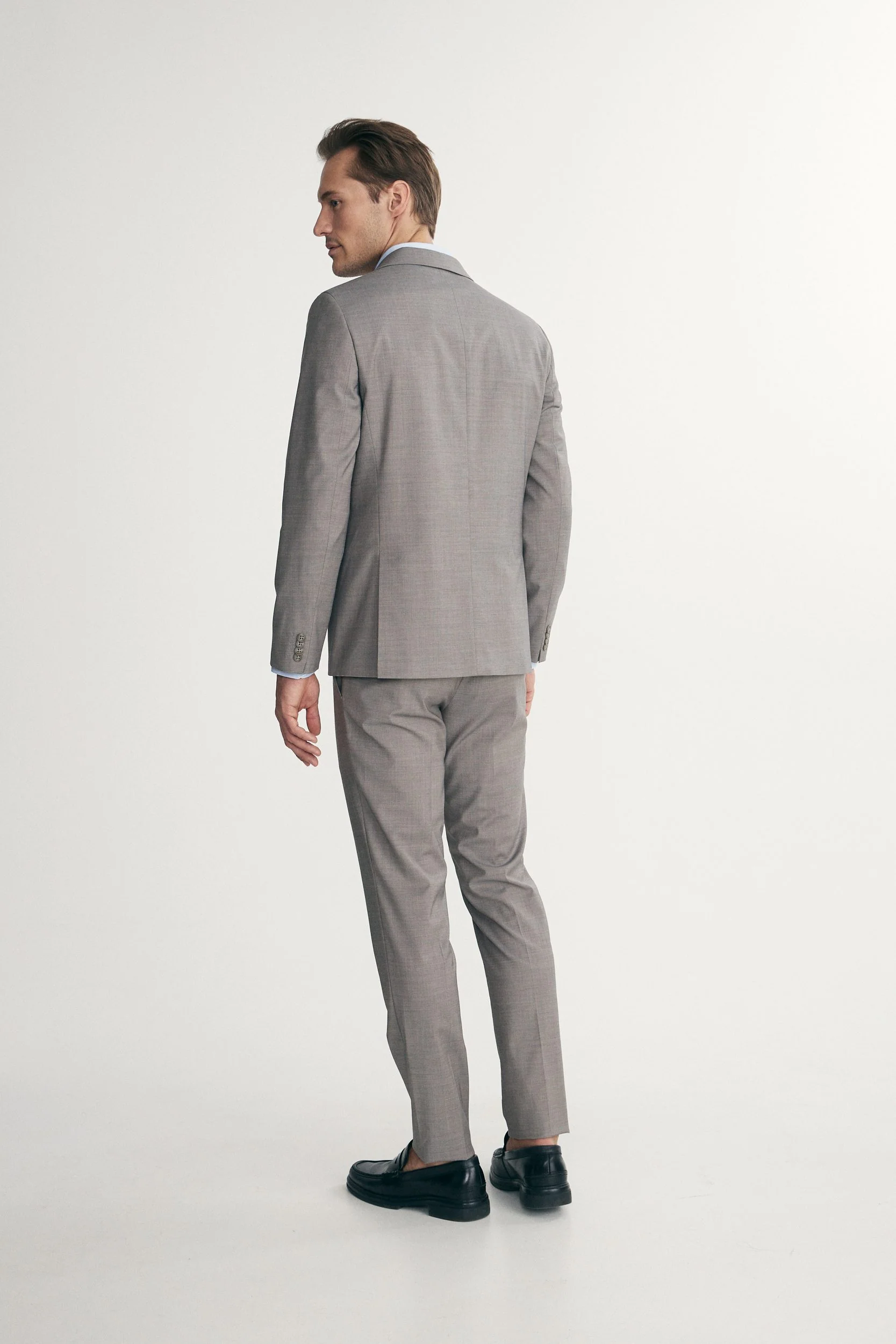 Solid Fitted blazer - Image 3