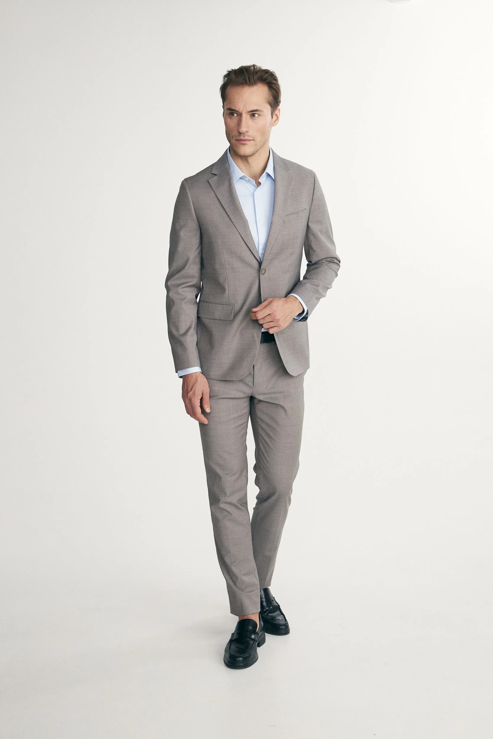 Solid Fitted blazer - Image 4
