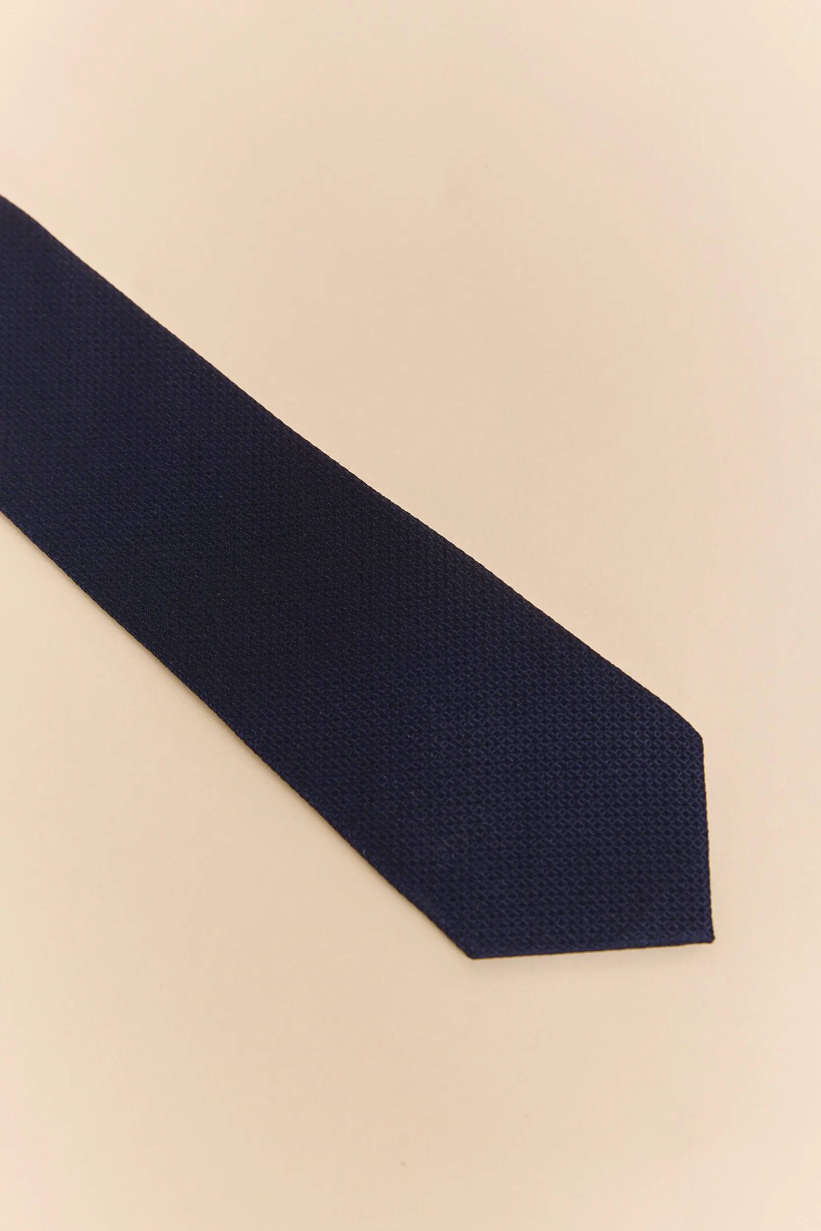 Solid Grosgrain silk tie - Image 2