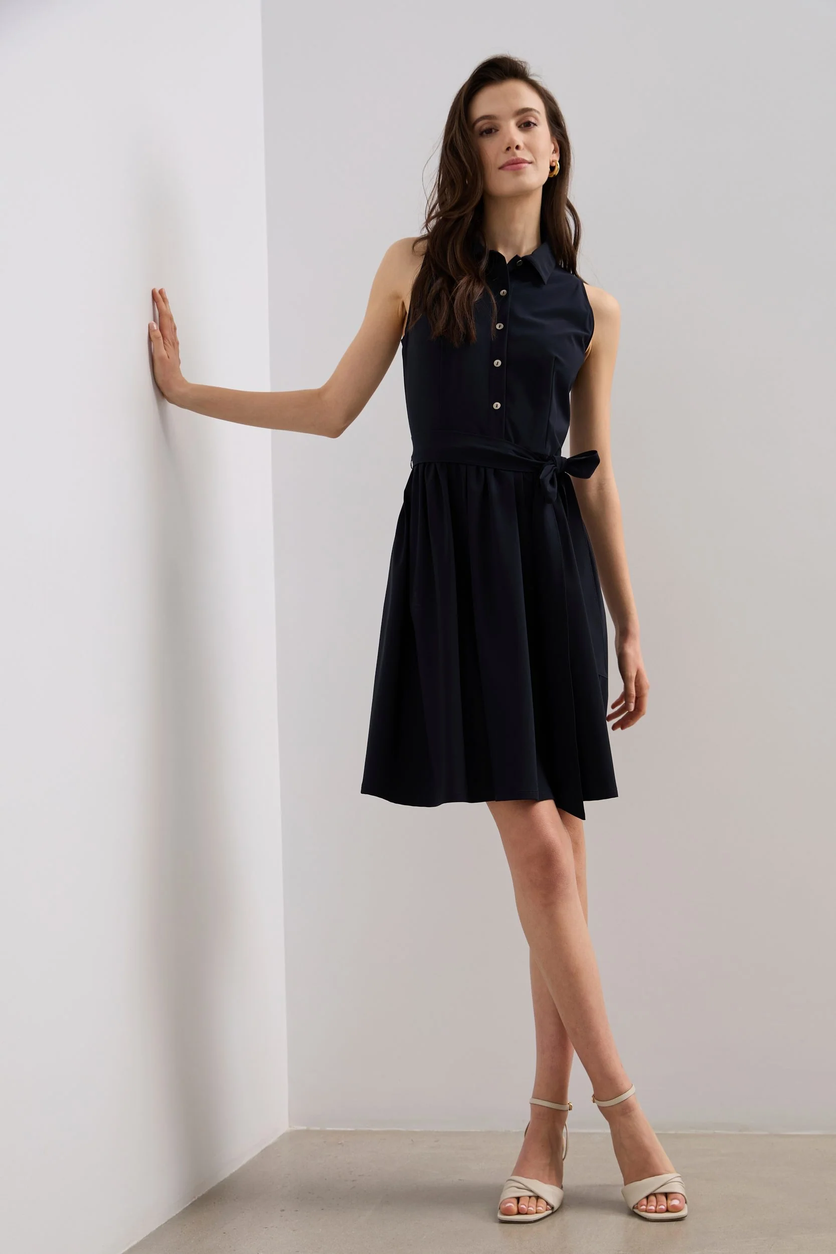 Sport Chic fit & flare sleeveless dress