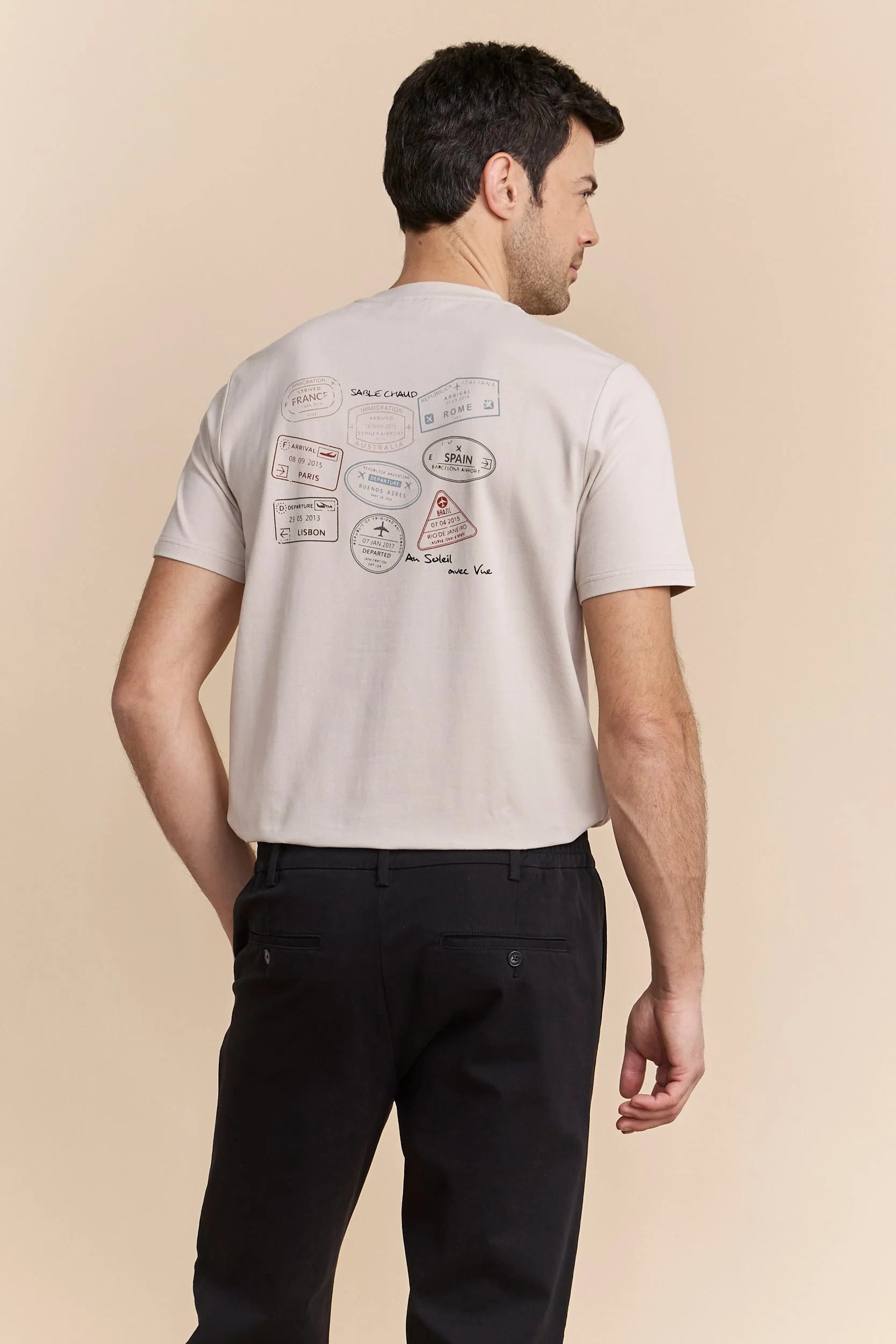 Stamps graphic print t-shirt - Image 2
